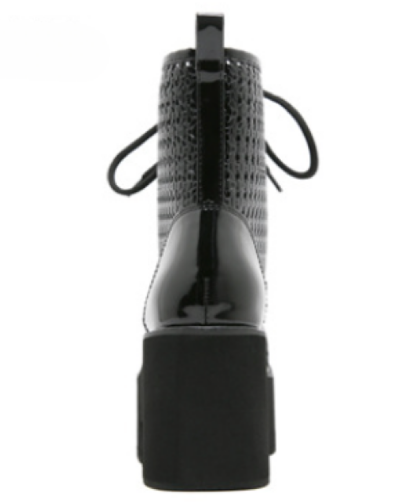dark patchwork mesh boots EN2805