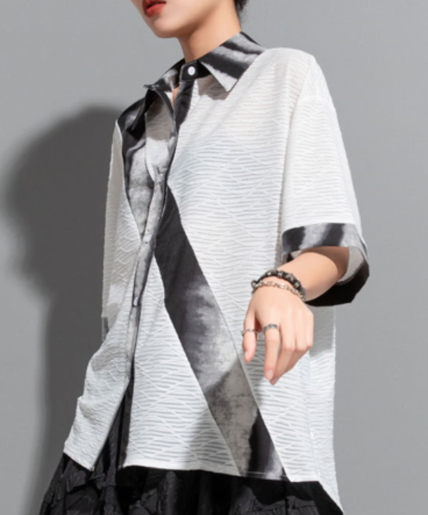 lightweight patchwork shirt EN2941