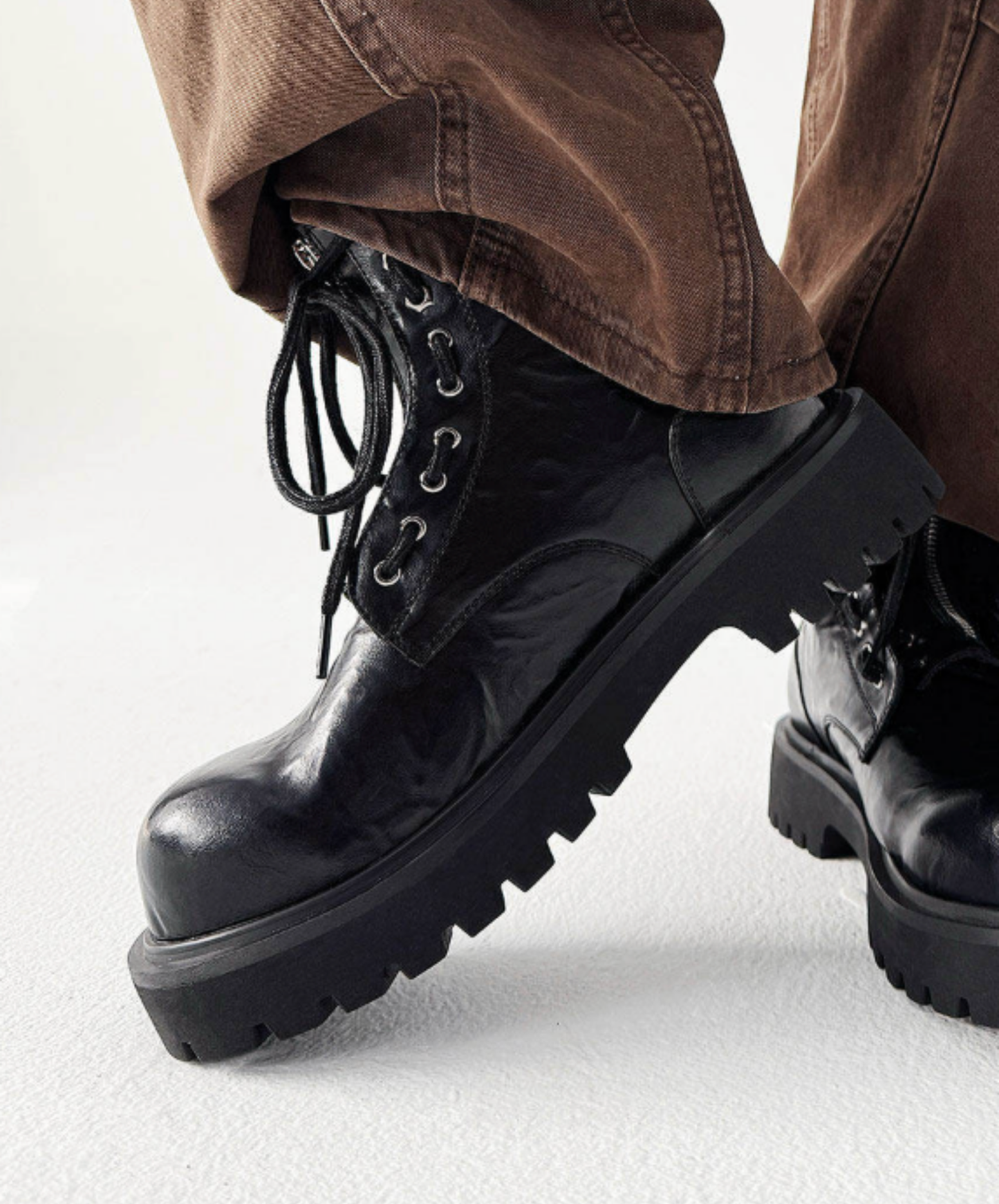 mid heel round toe retro boots EN2681