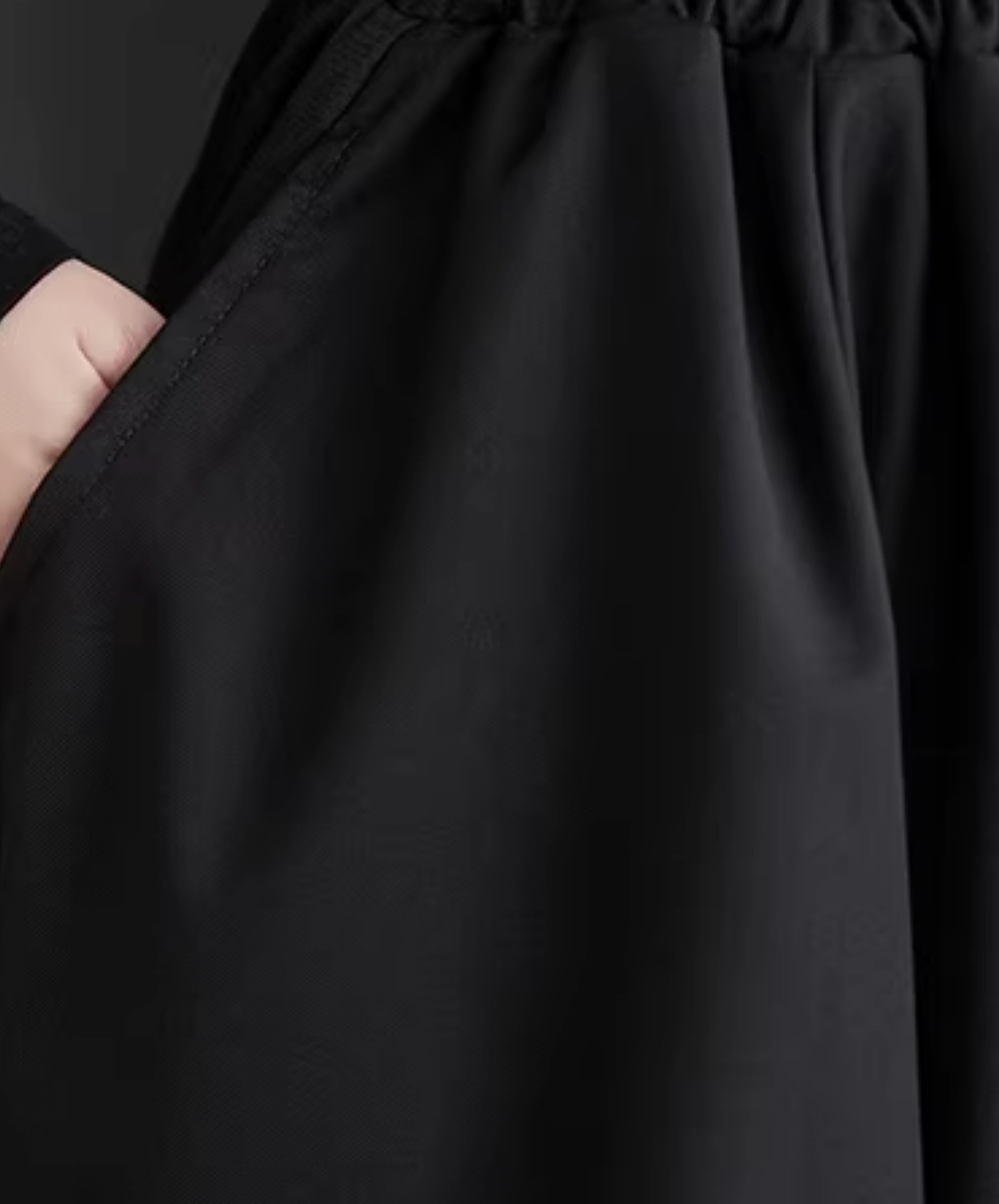 dark lantern drape wide pants EN2834
