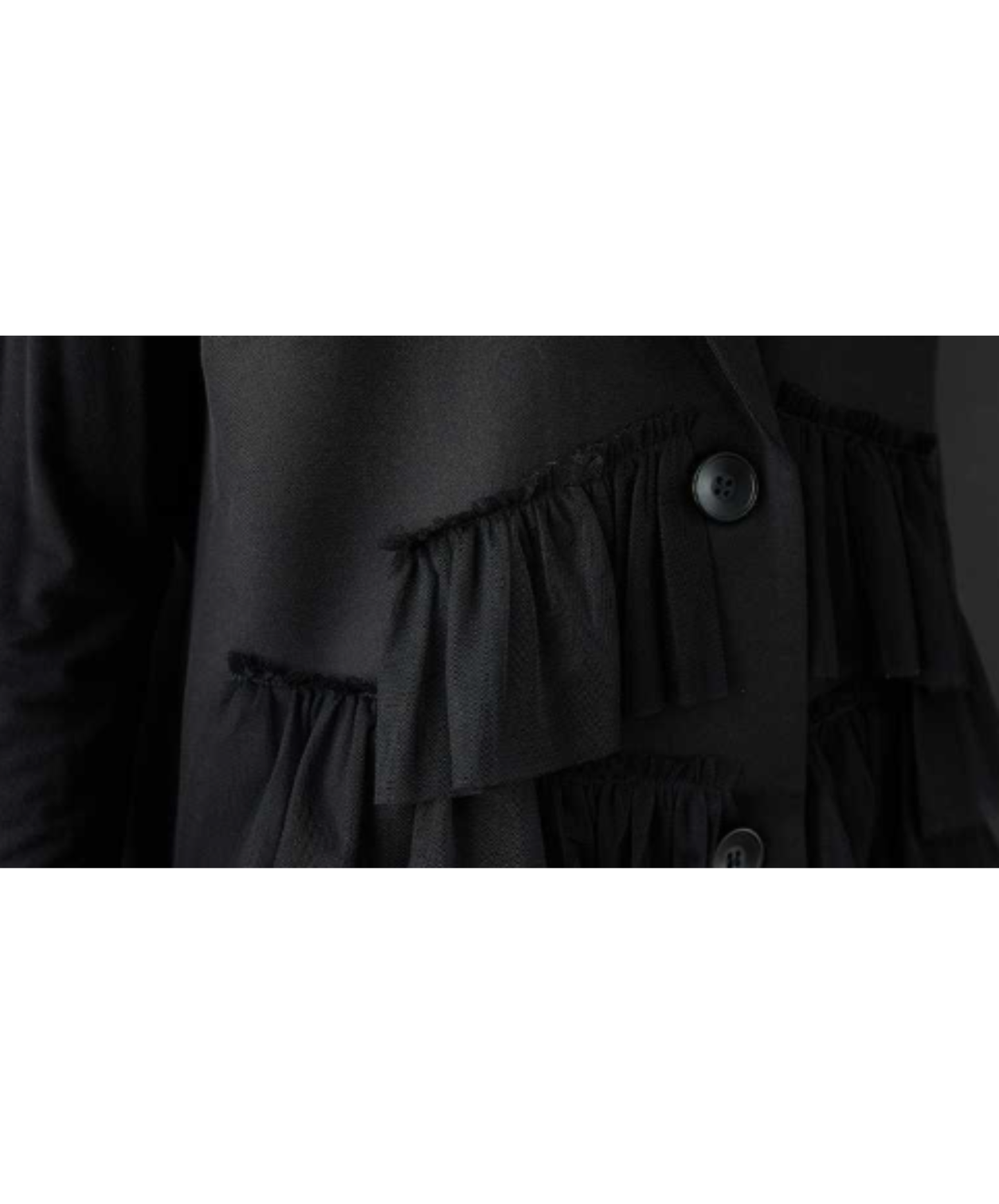 dark long mesh patchwork piece vest  EN3039