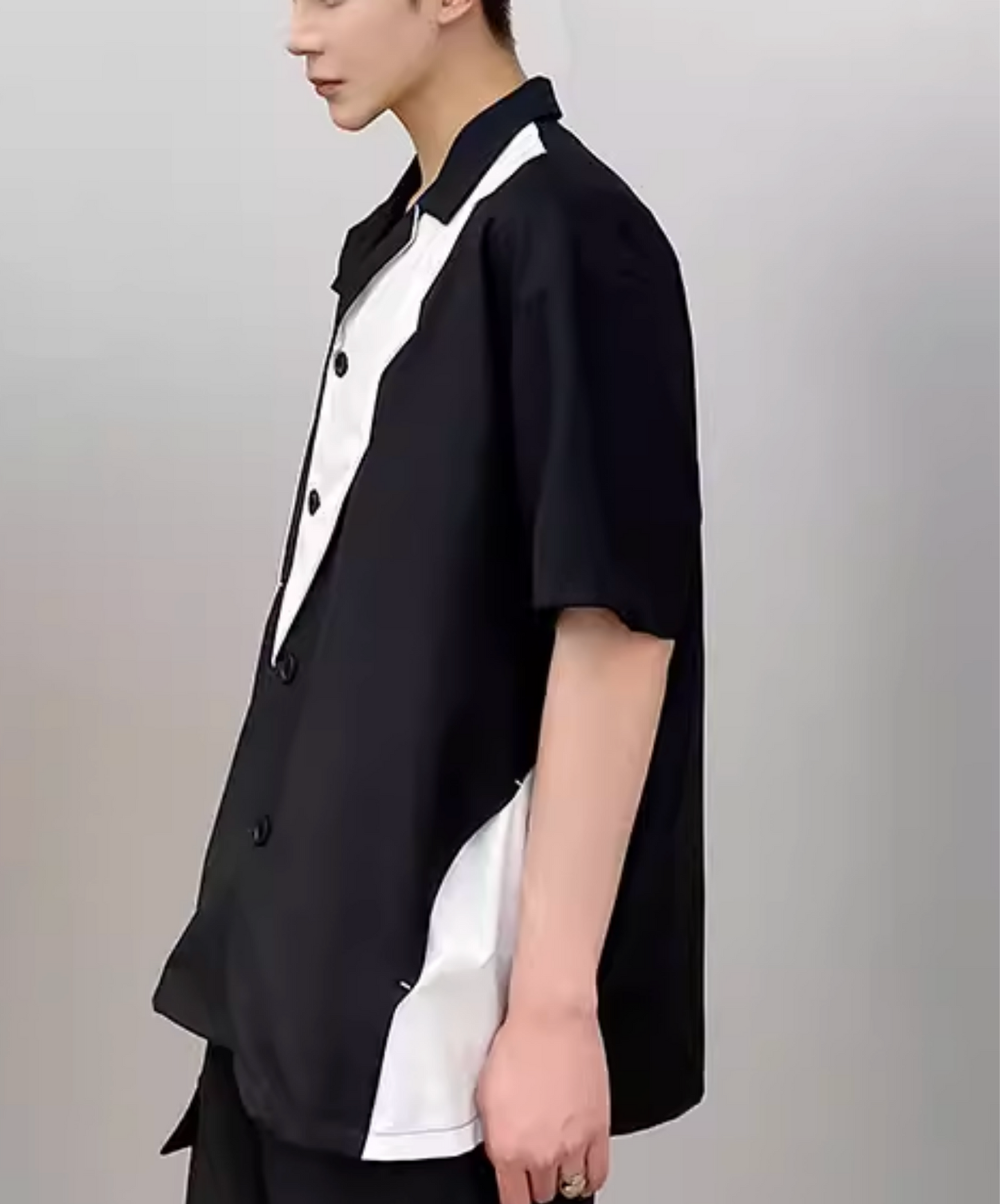 unique color blocks shirt EN2816