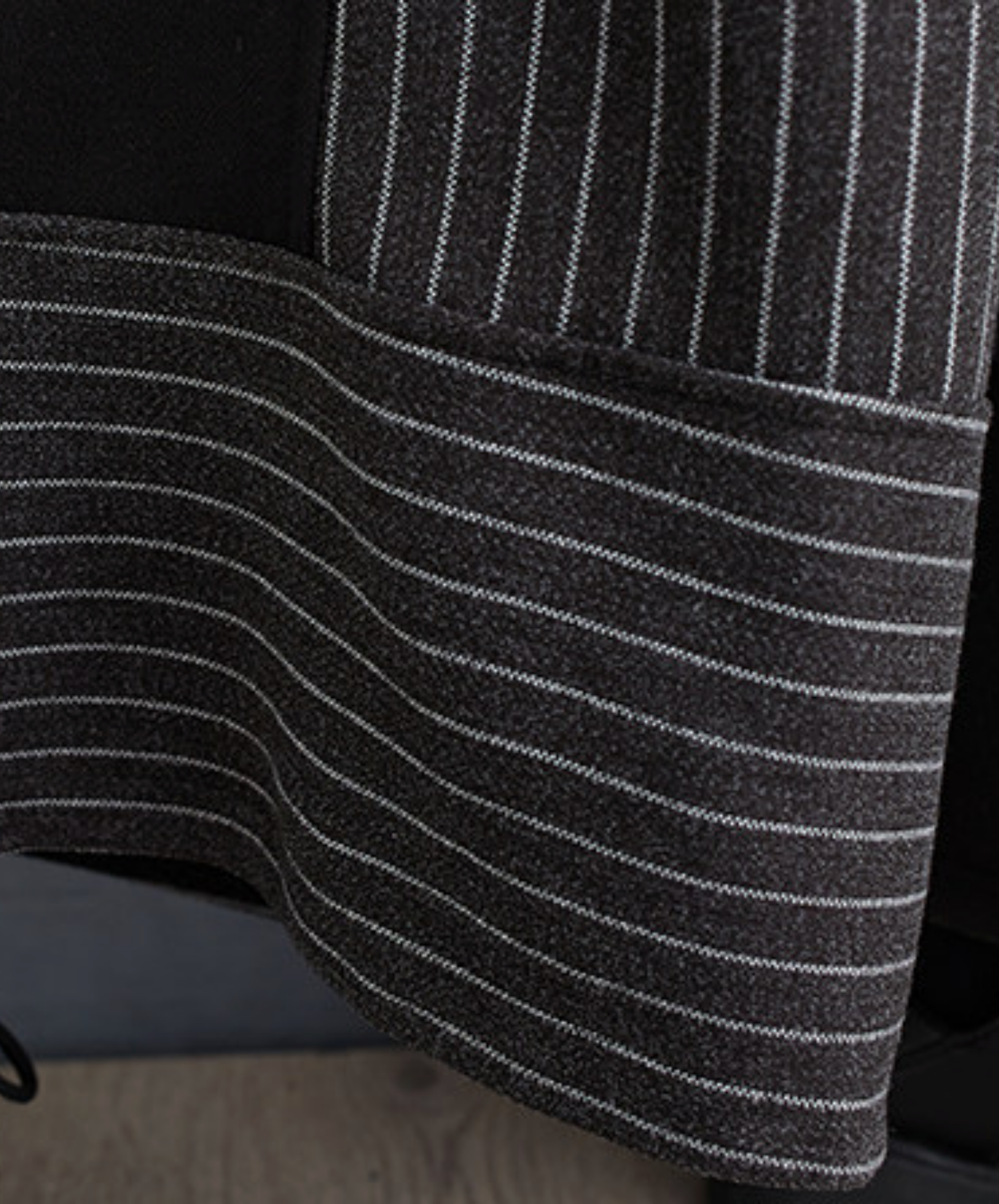 thin stripe patchwork wide pants EN2778