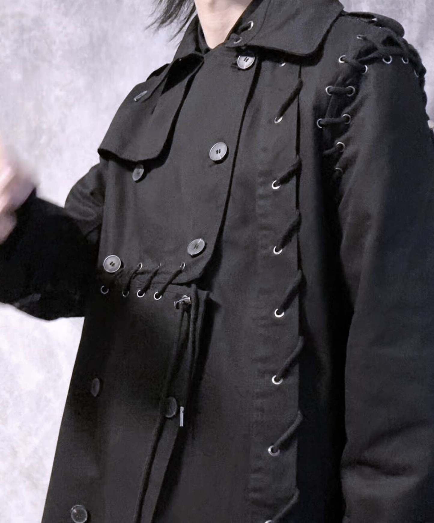 【style86】dark mode outfit set EN2632（coat + shirt + pants set）