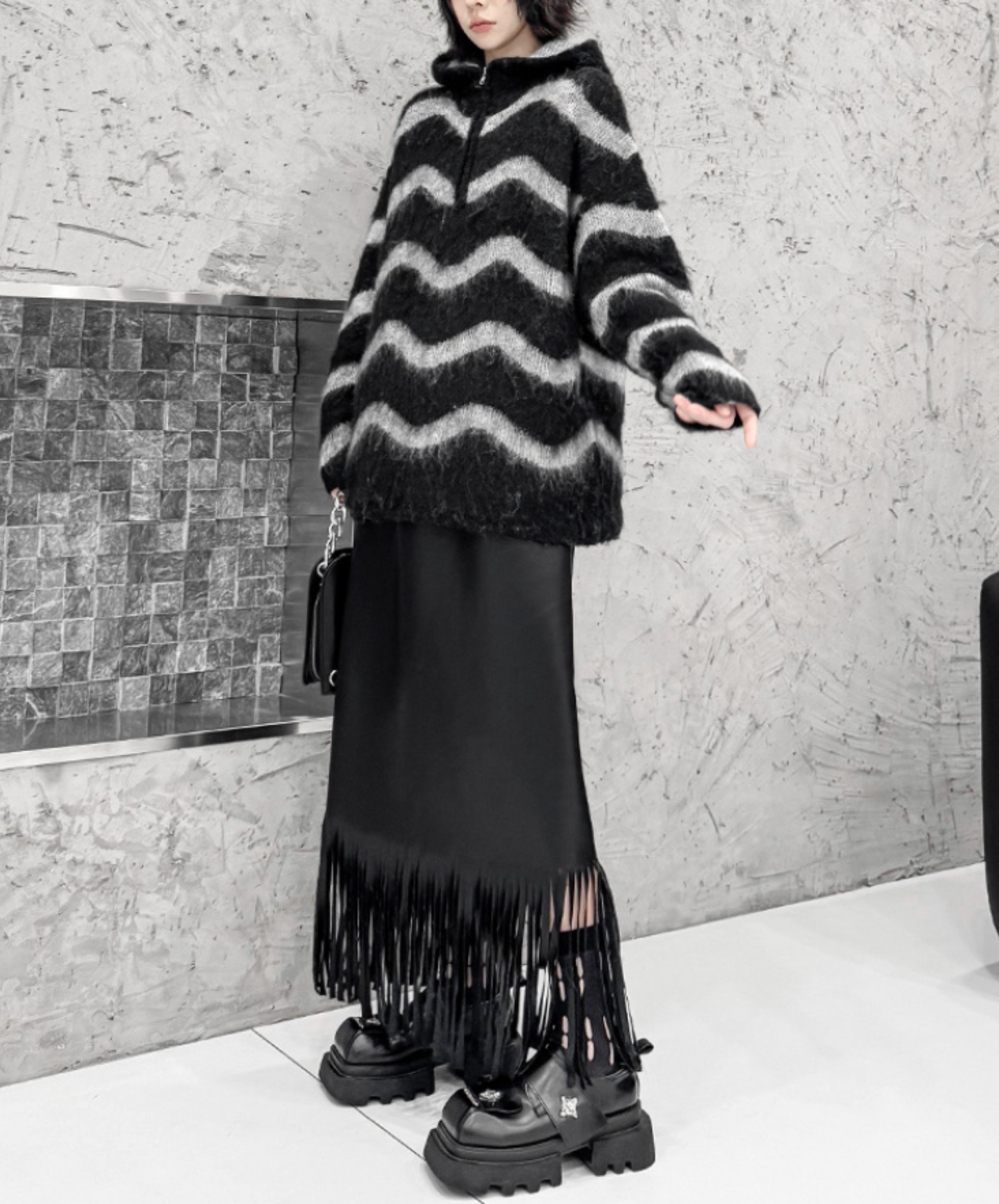 wave stripes sweater EN2468