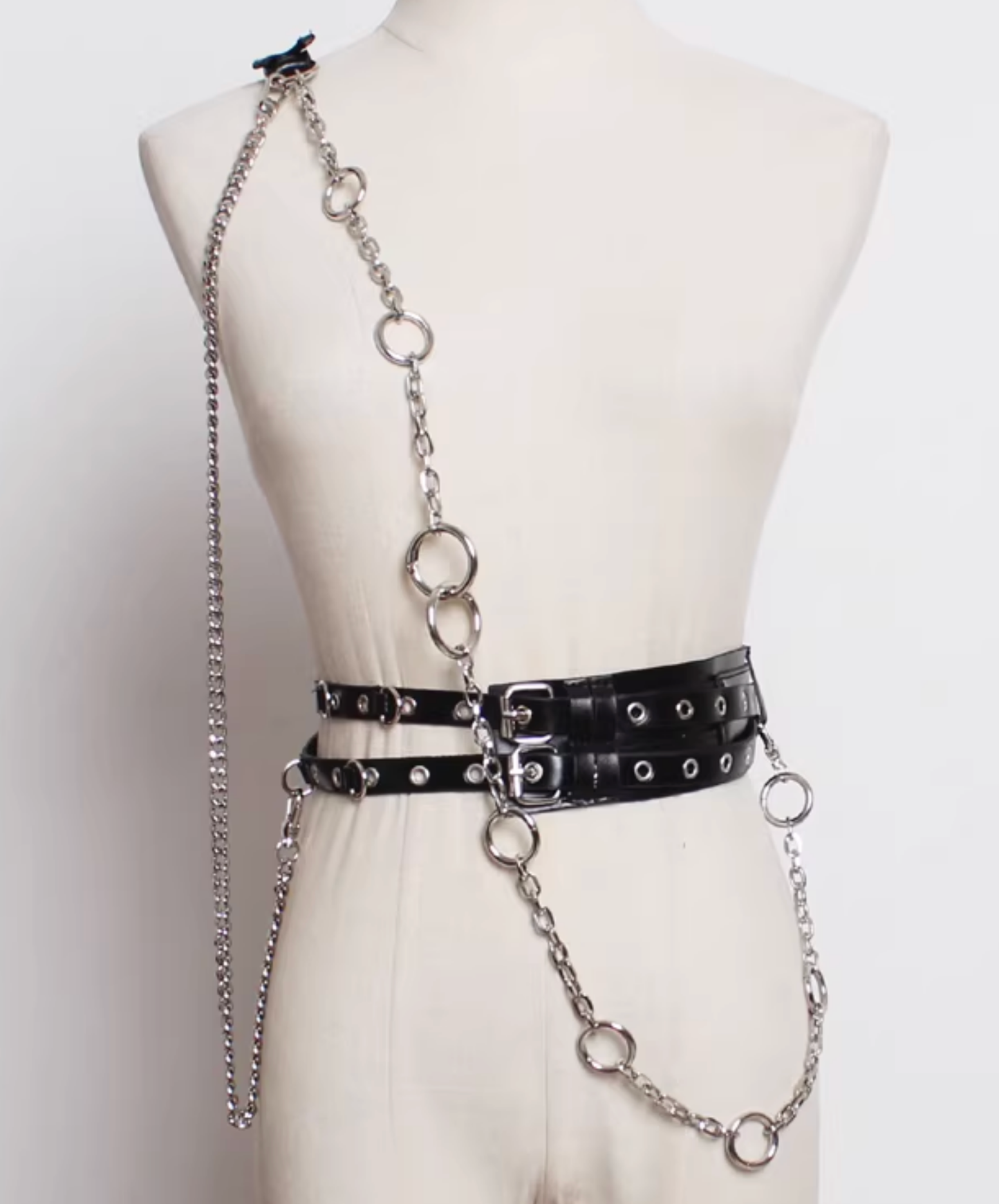 punk-style off-shoulder waist chain belt EN2790