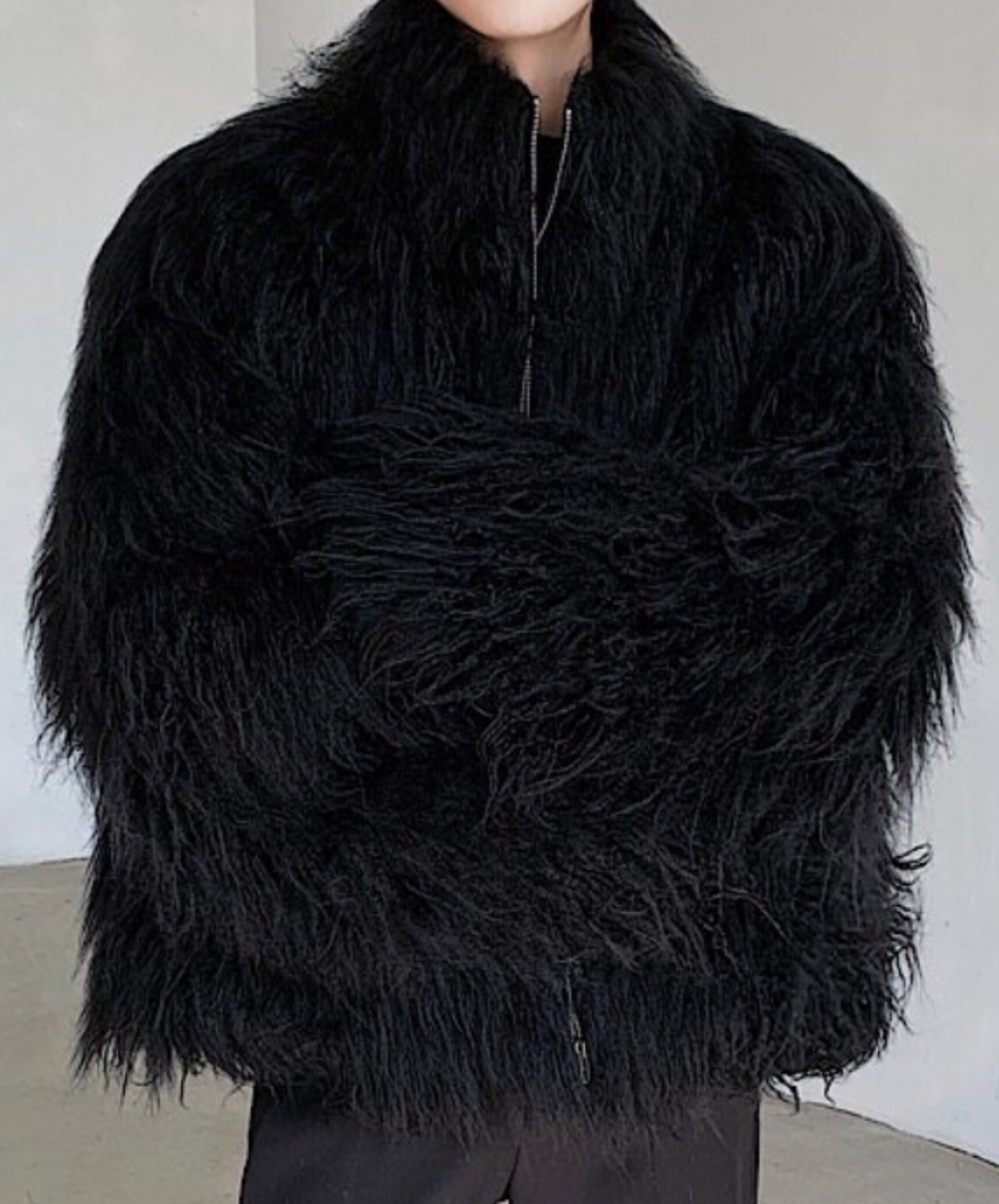 faux mink fur padding jacket EN2623