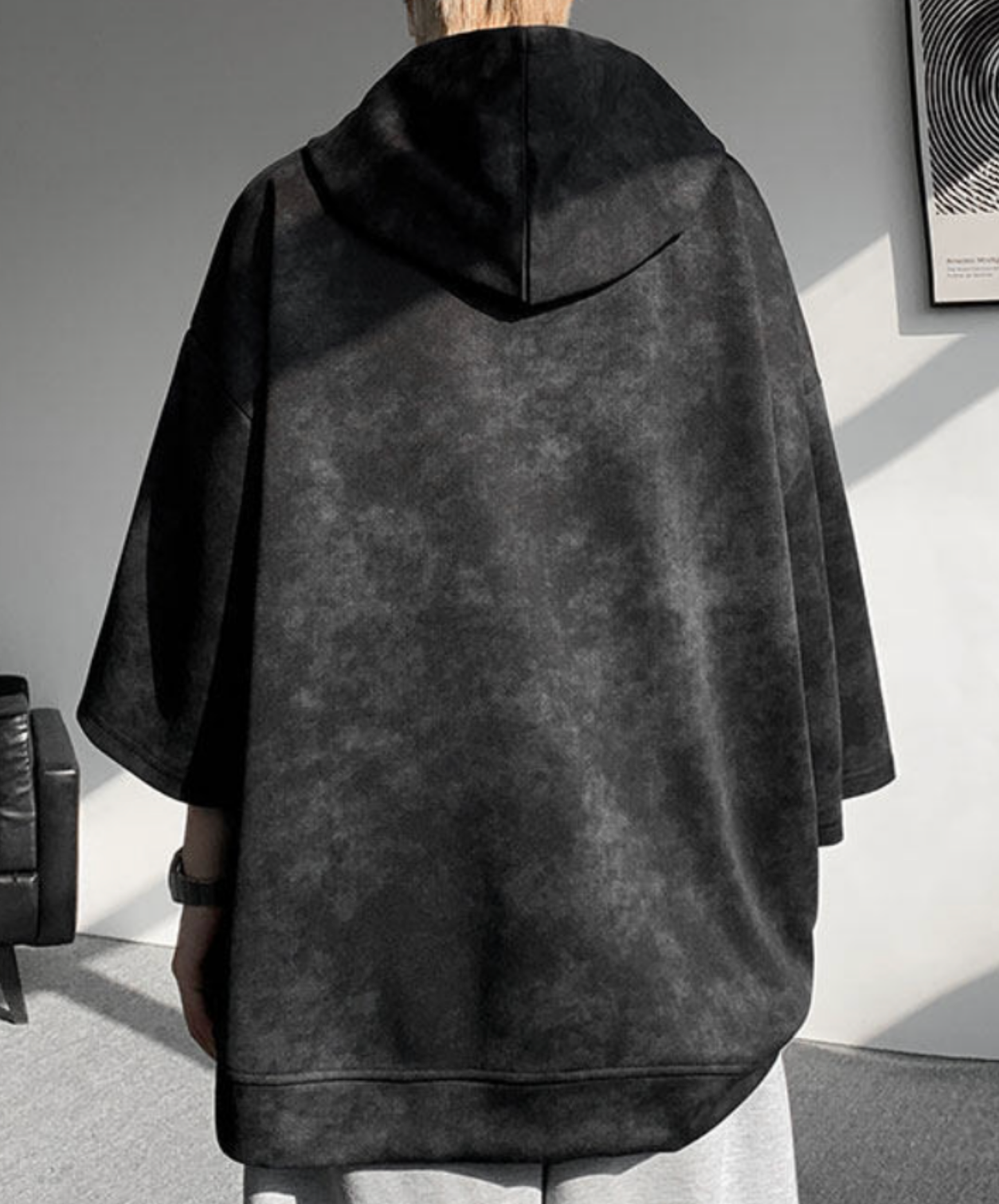 star motif neck strap hoodie EN2845