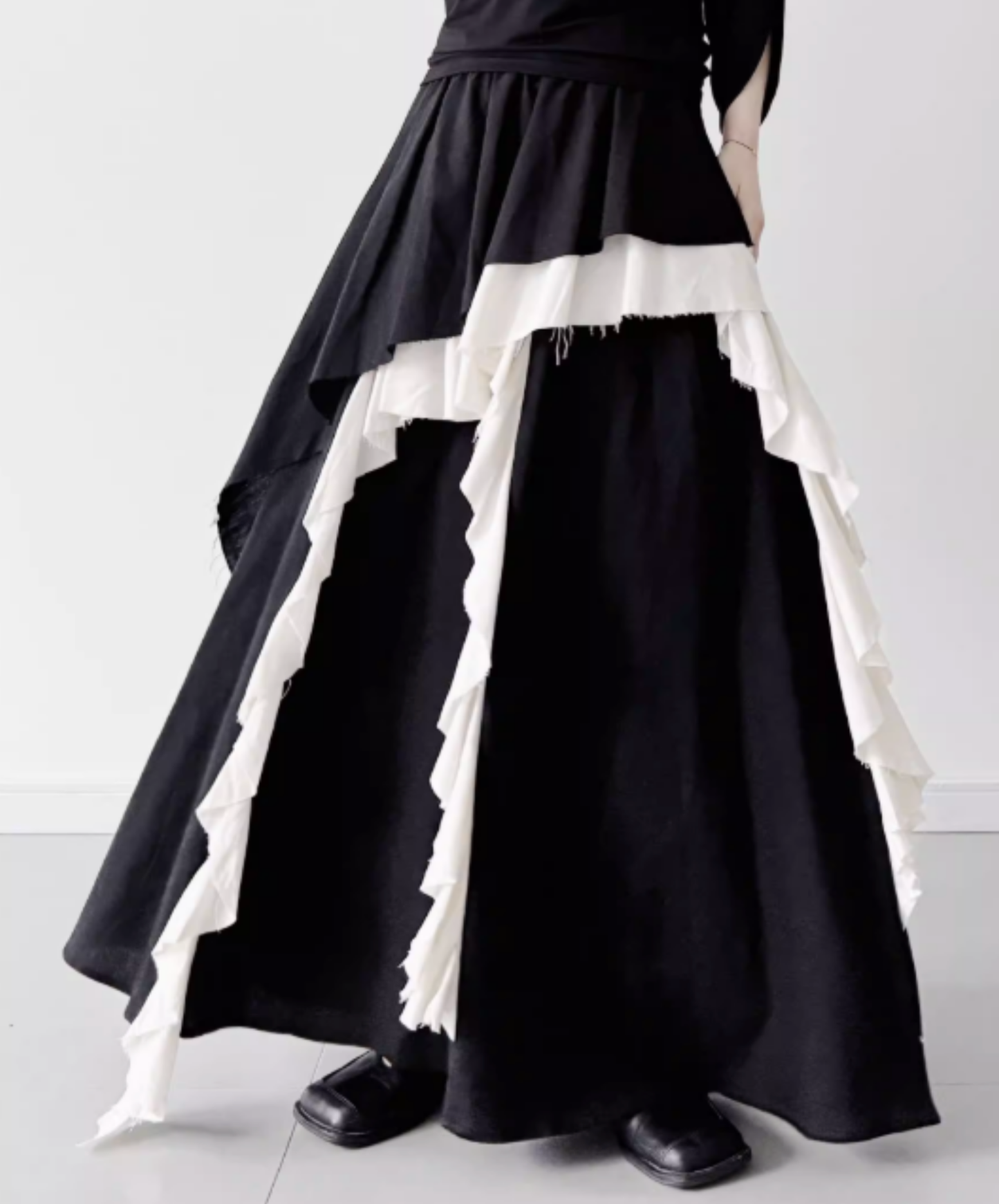 【style98】dark mode outfit set EN2902（shirt + skirt set）