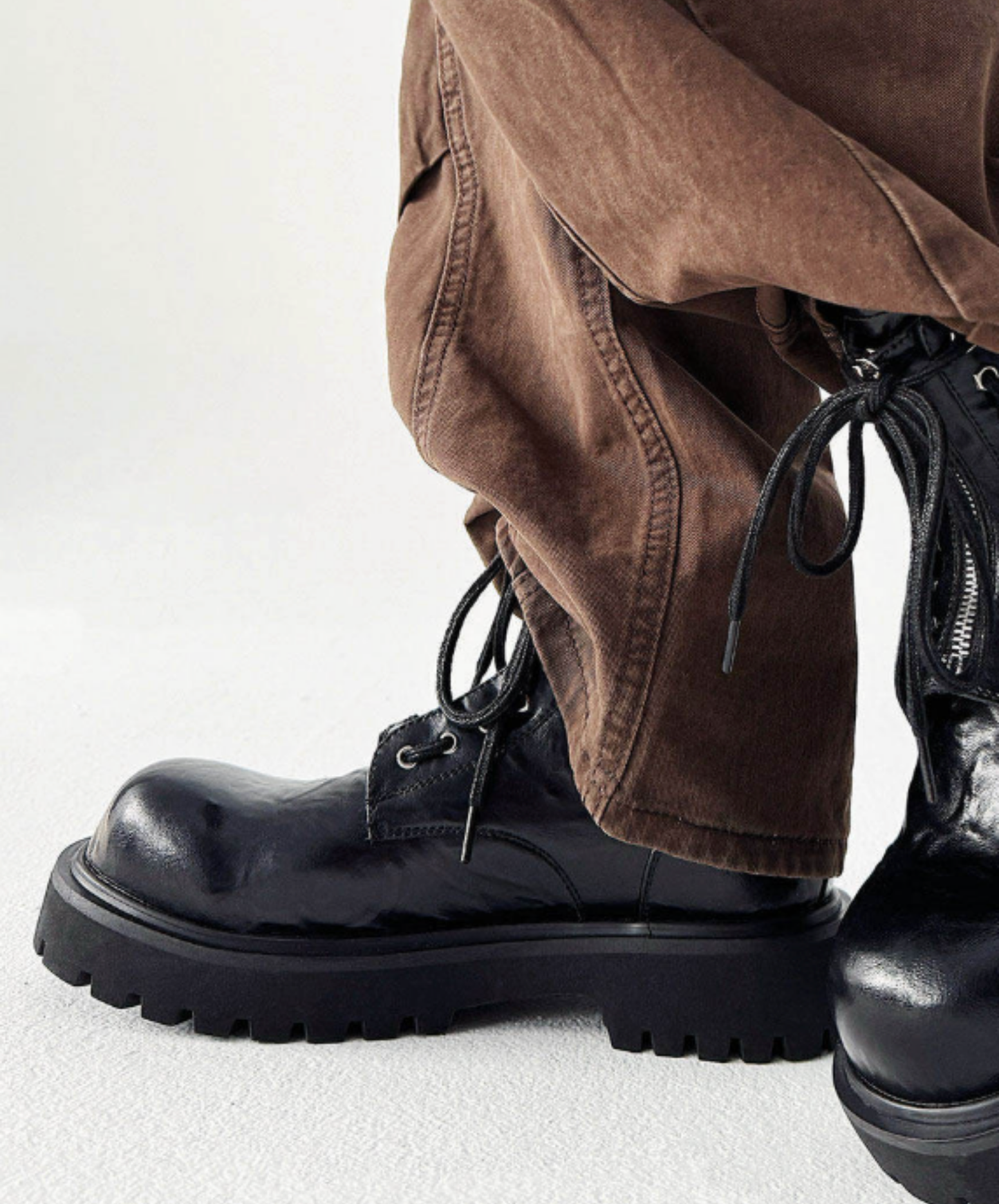 mid heel round toe retro boots EN2681