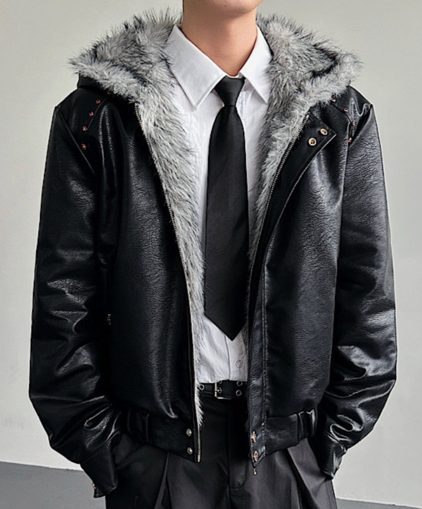 fleece-lined hood jacket EN2571