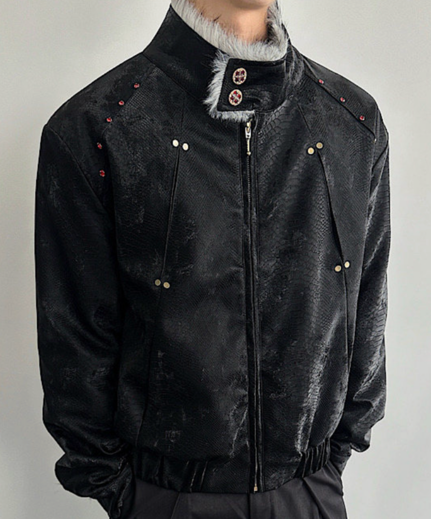 clean fit stand collar jacket EN2570