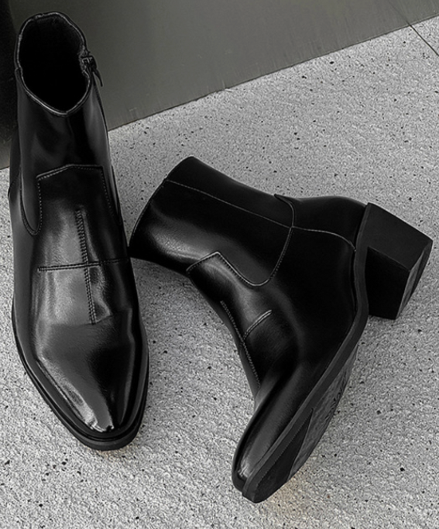 british style simple thick heels boots EN2501