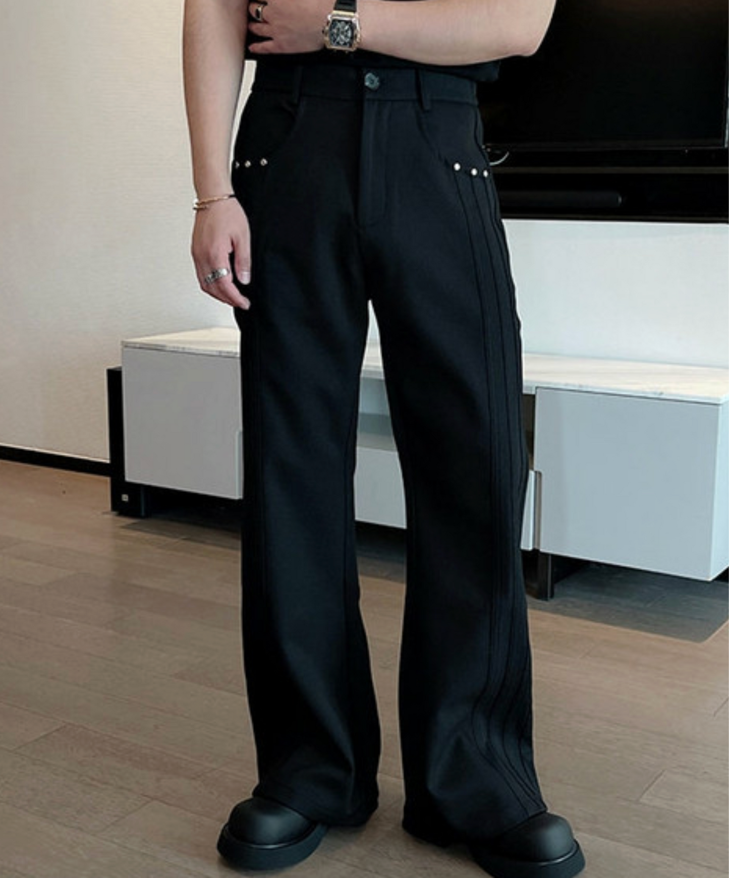 side line rivets included pants EN2402
