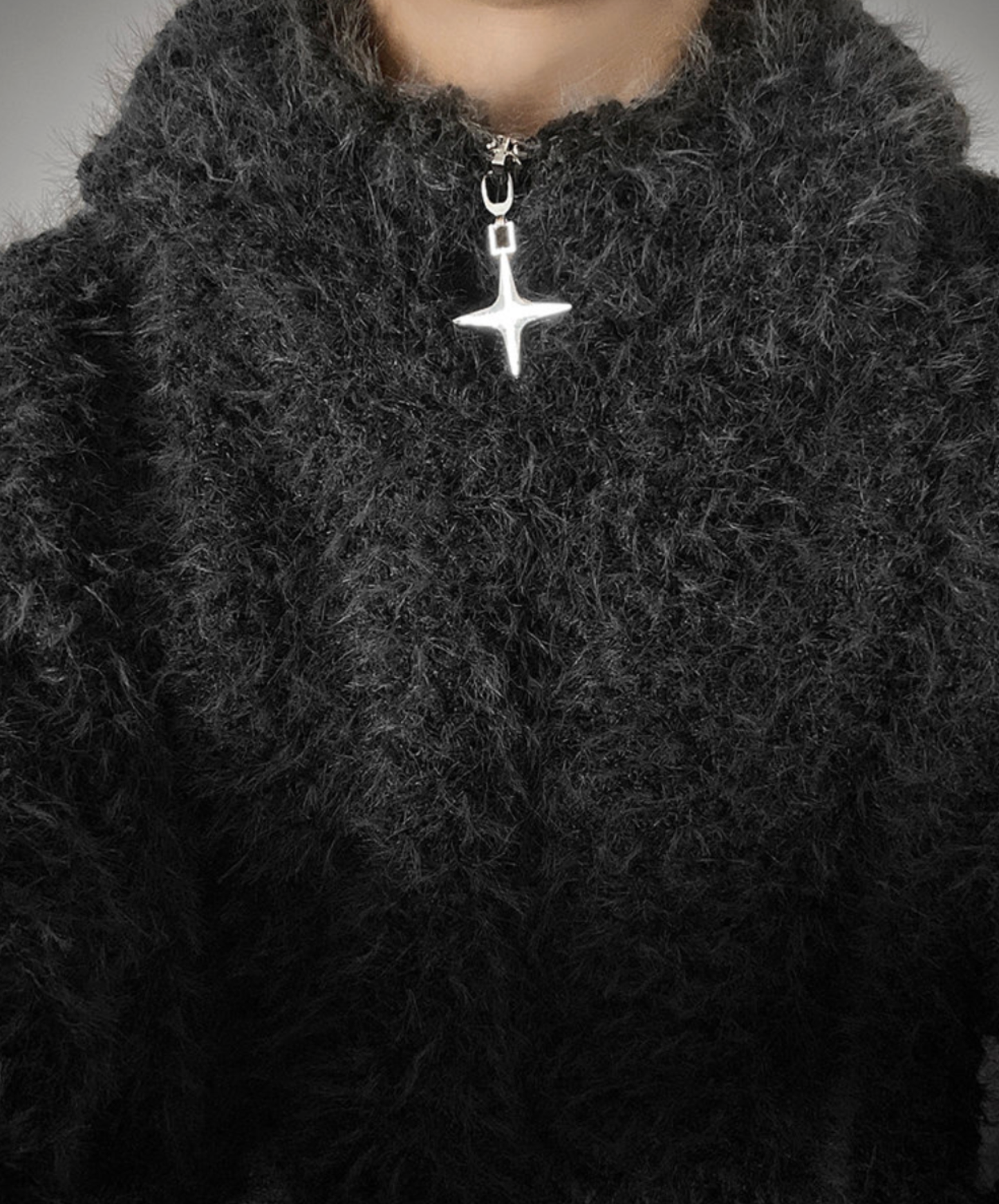 hooded turtleneck sweater EN2605