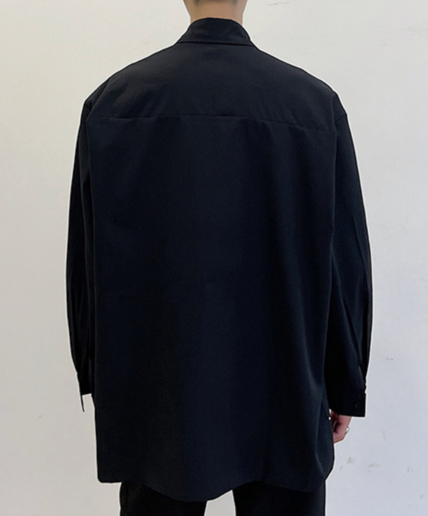 dark unique stud design shirt EN2668