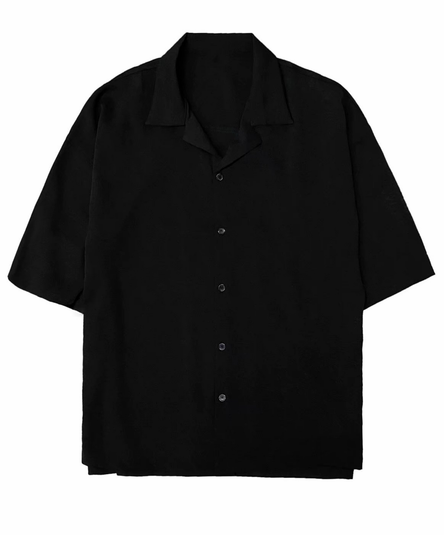 dark loose three quarter sleeve shirt EN867