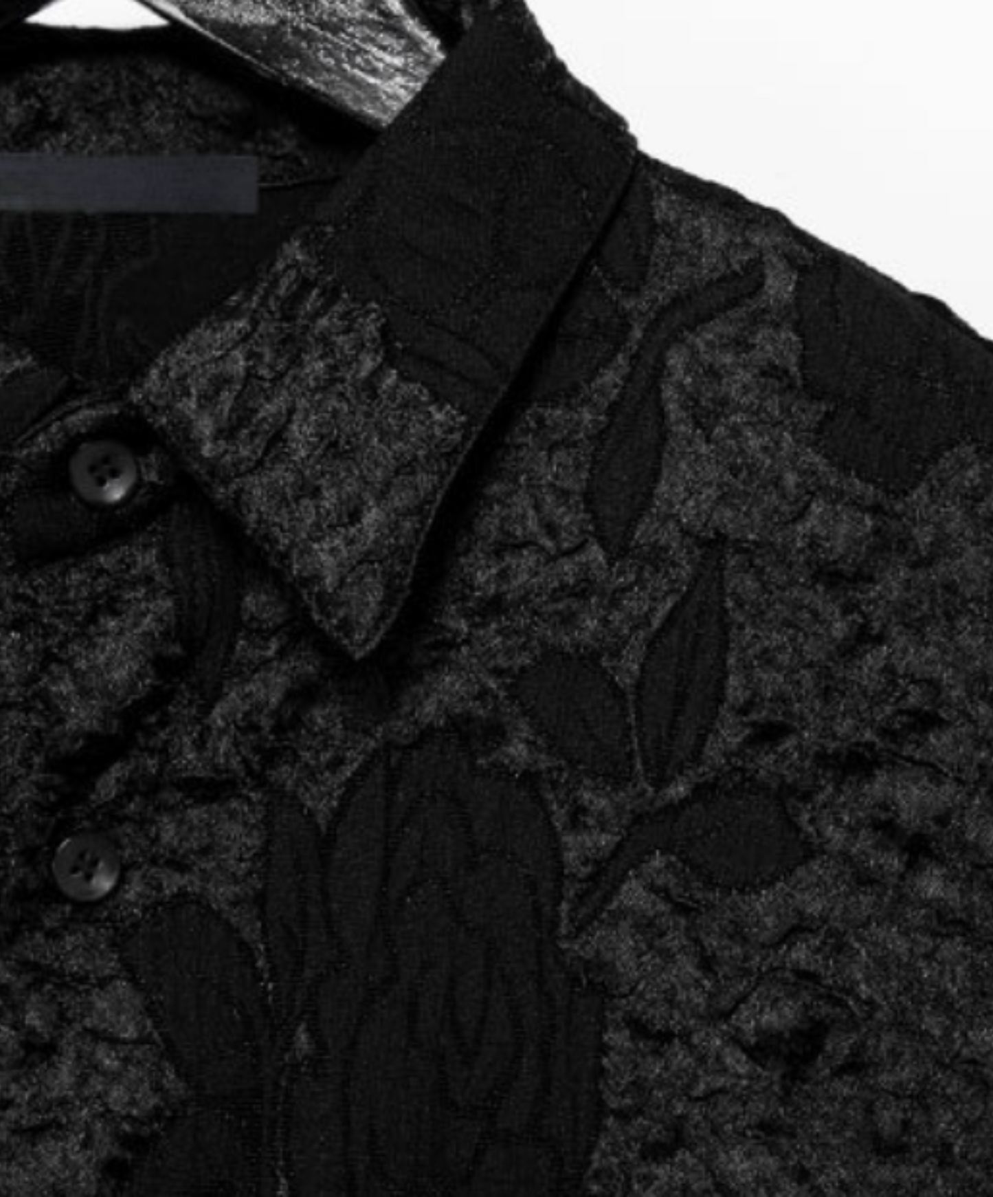 korean style flower design jacquard shirt EN2199