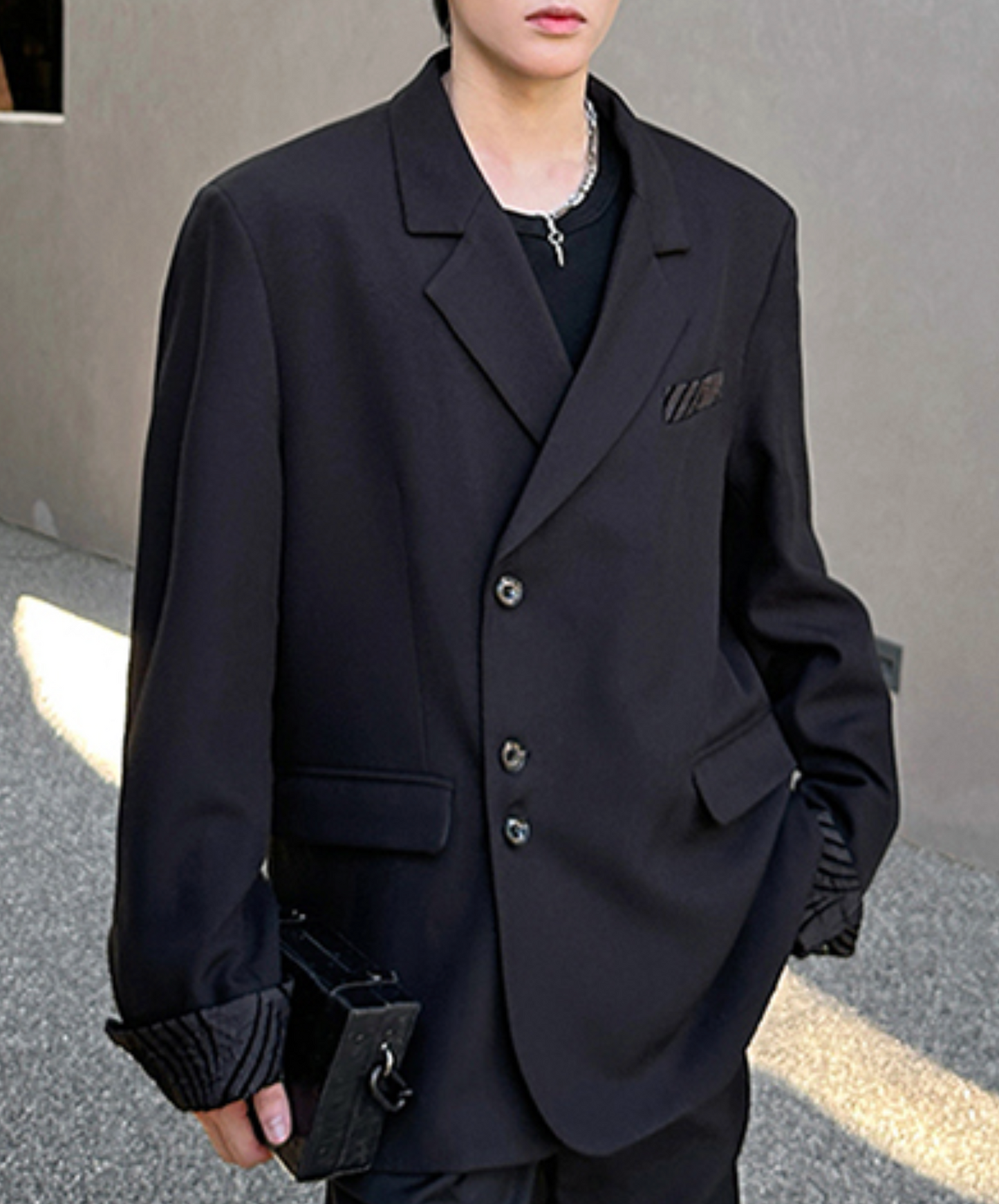 patchwork oversized jacket EN2493