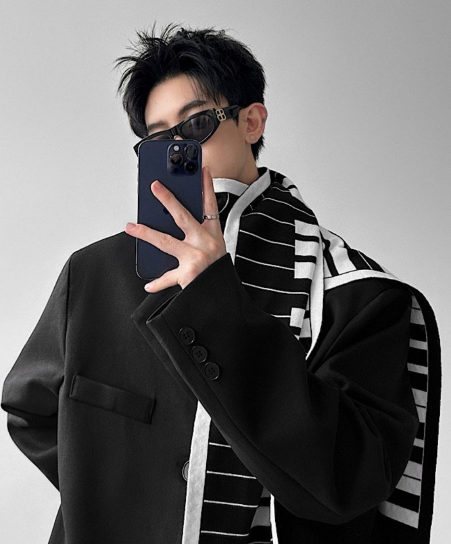 smart above-the-knee silhouette coat EN2560