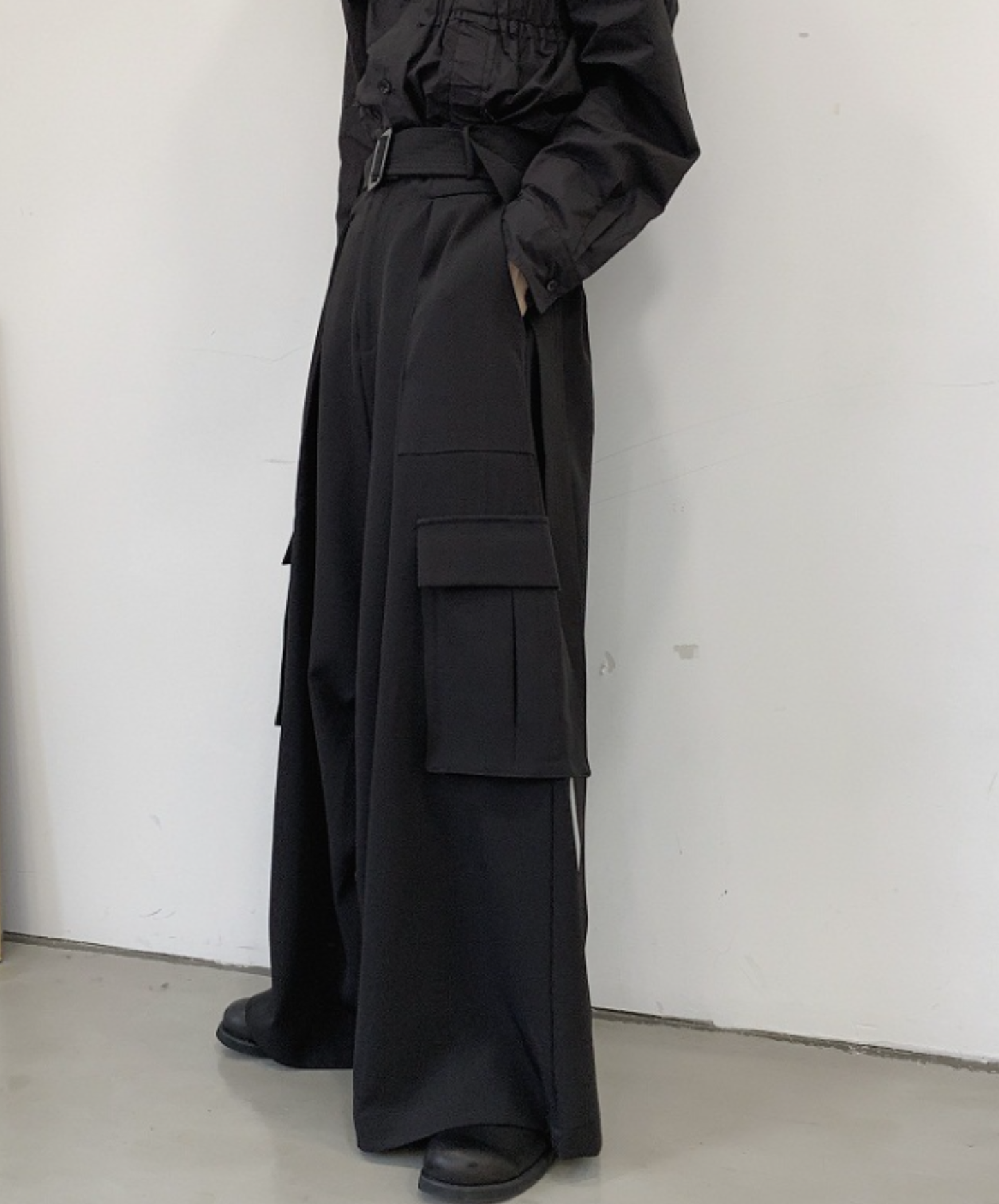 【style82】dark mode outfit set EN2553（jacket + shirt + pants set）