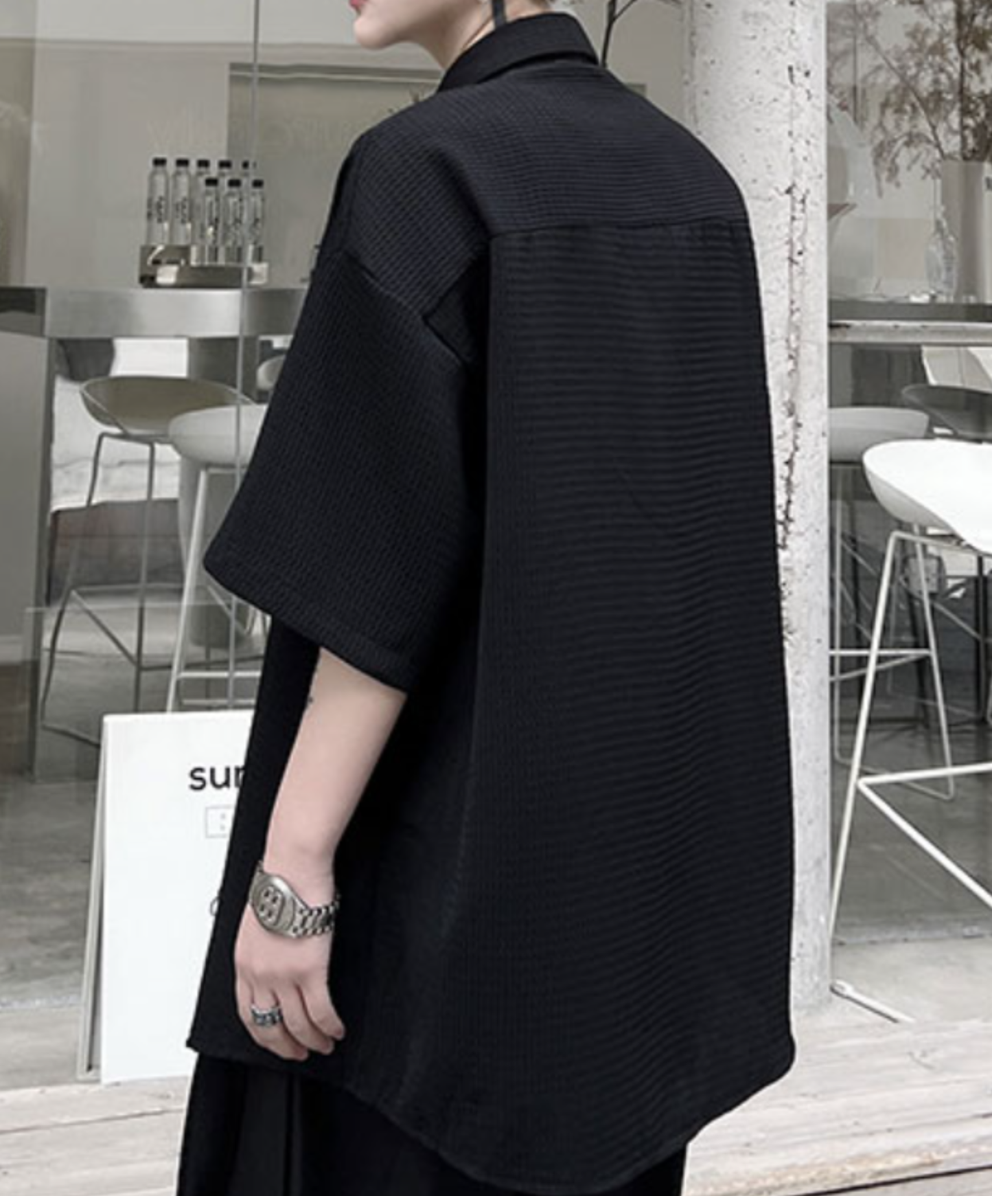 【style77】dark mode outfit set EN2533（jacket + shirt + pants set）