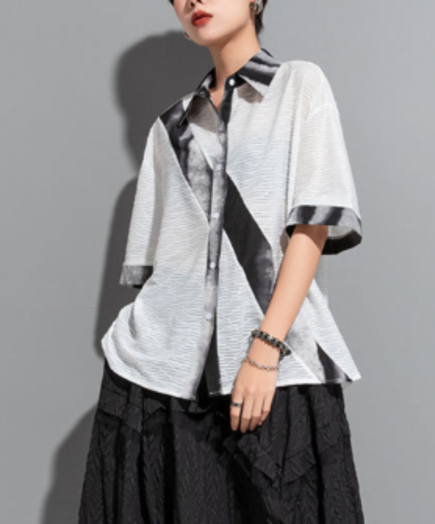 lightweight patchwork shirt EN2941
