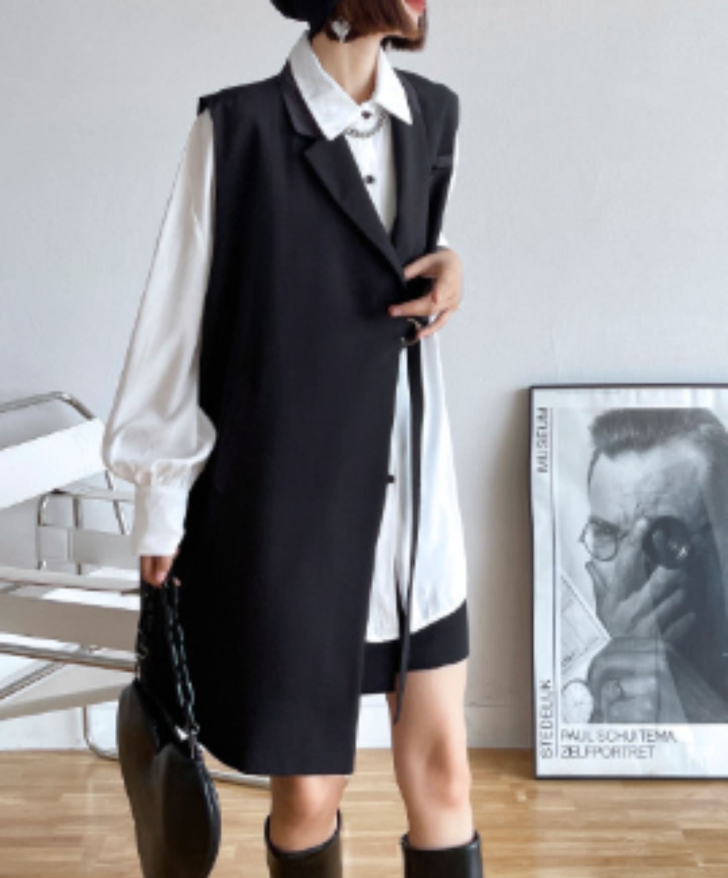 dark artistic and irregular designs vest EN2981