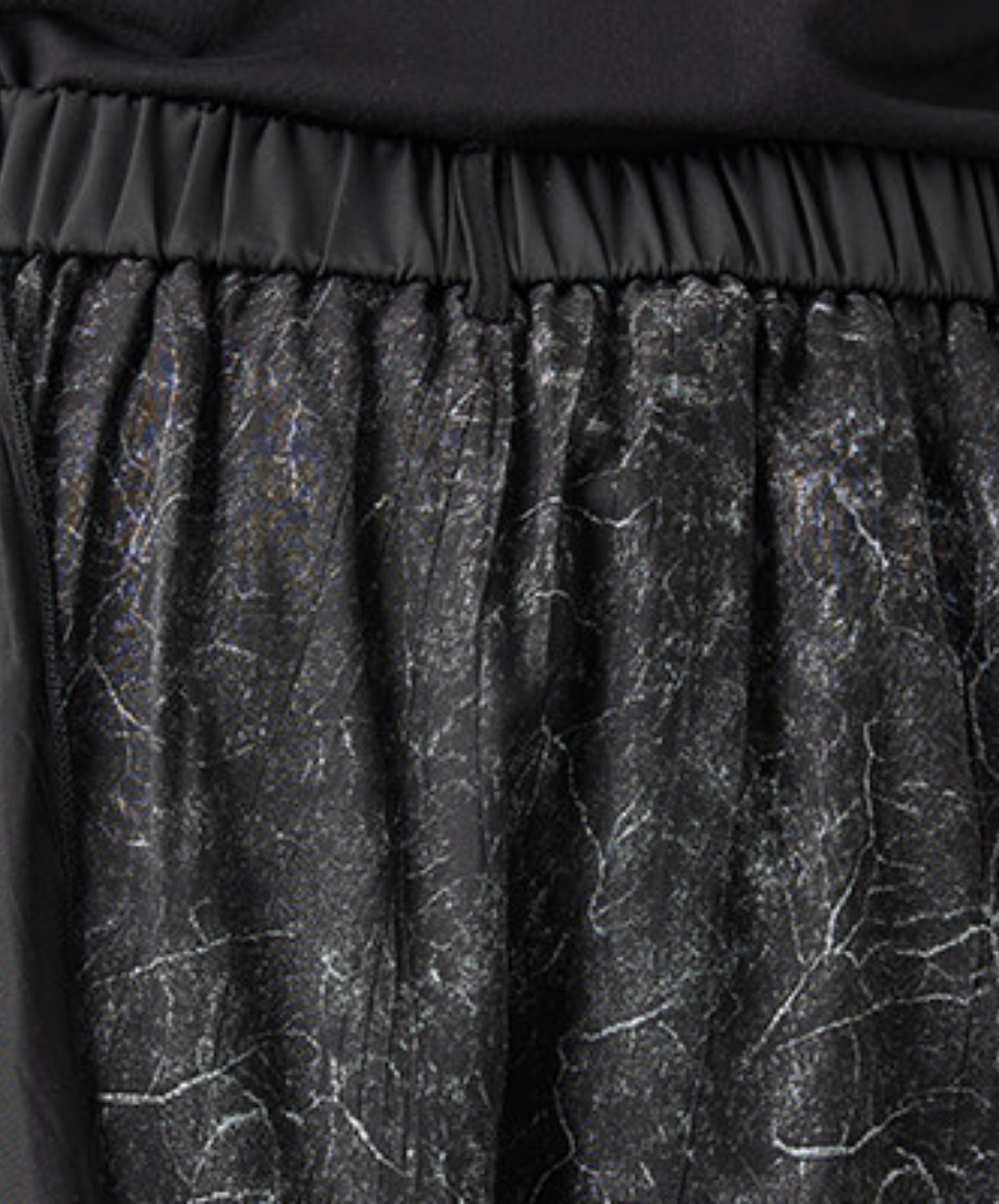 dark printed patchwork Irregular wide pants EN2727