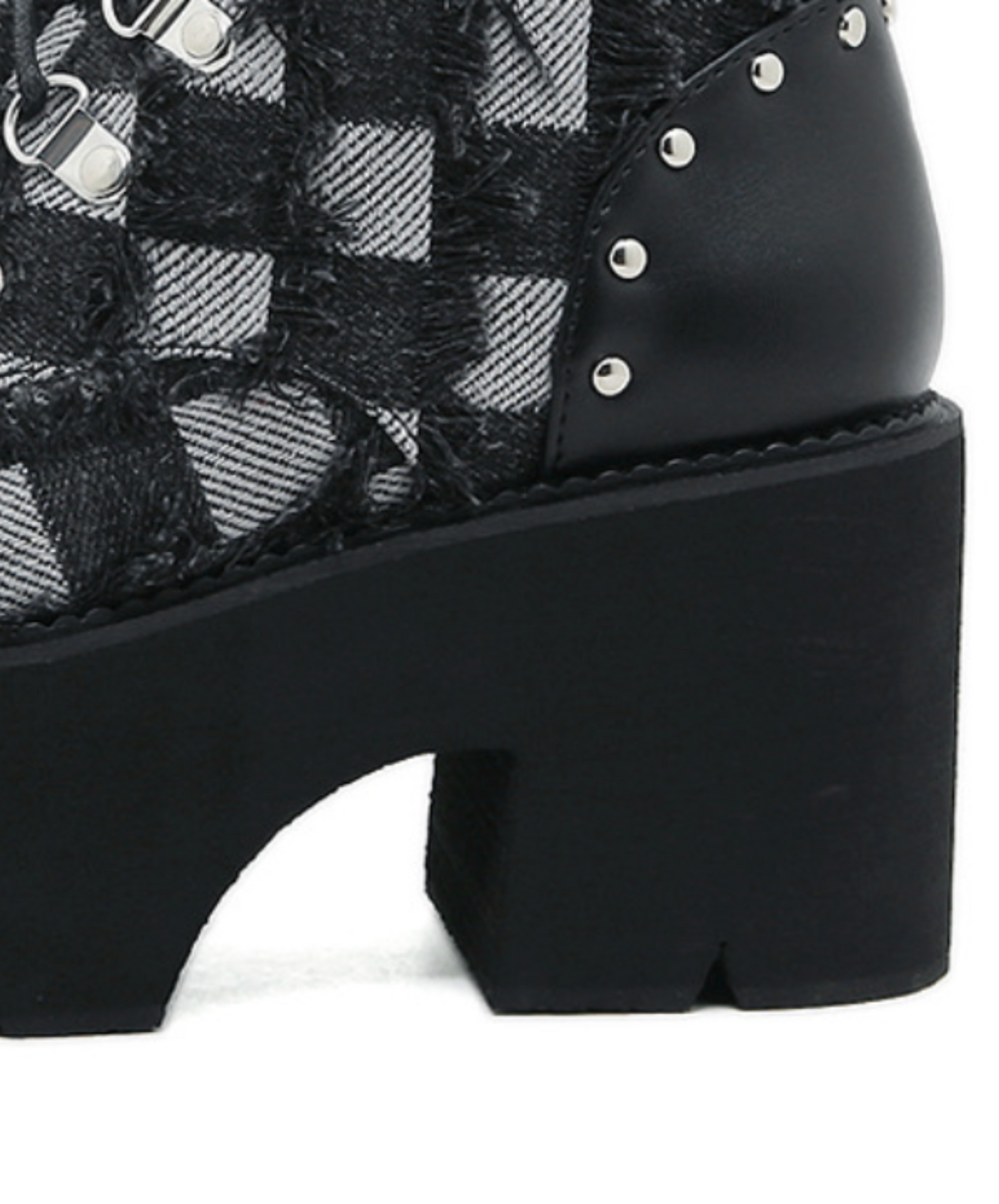 monochrome check boots EN2609