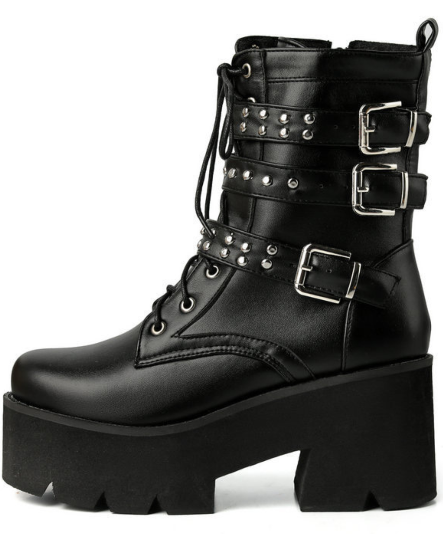 【style88】dark mode outfit set EN2679（shirt + pants + boots + ring set）