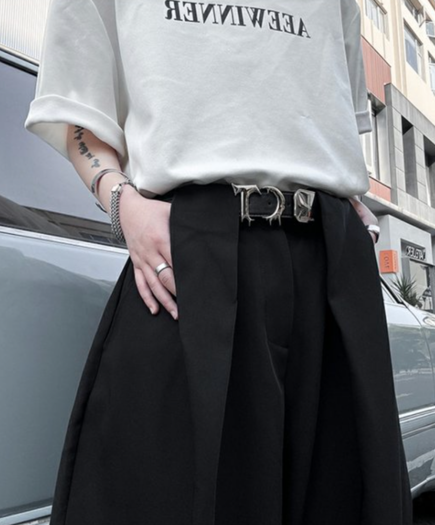 drape mop wide pants EN2070
