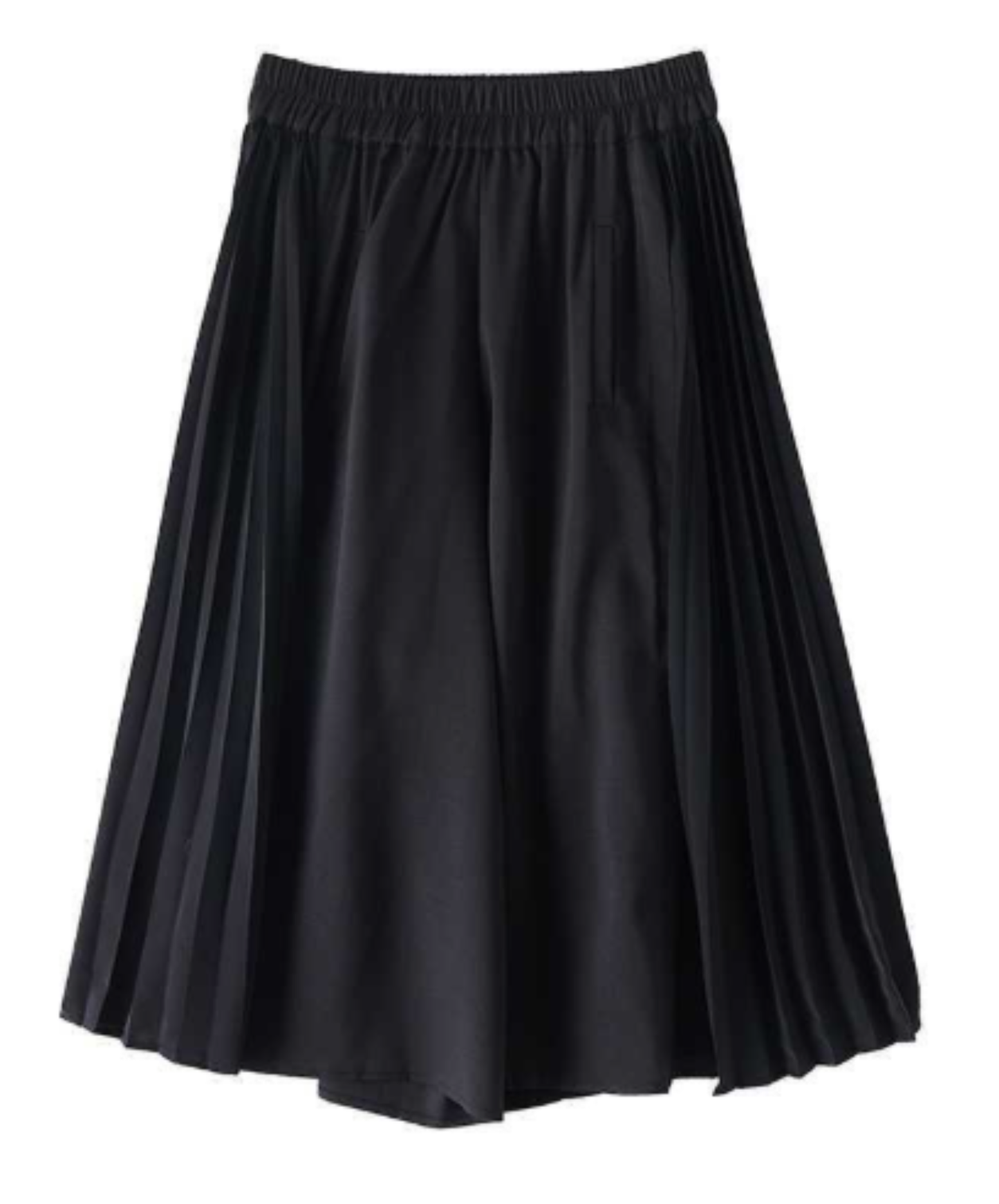 dark-toned pleated cropped trousers wide pants EN3048