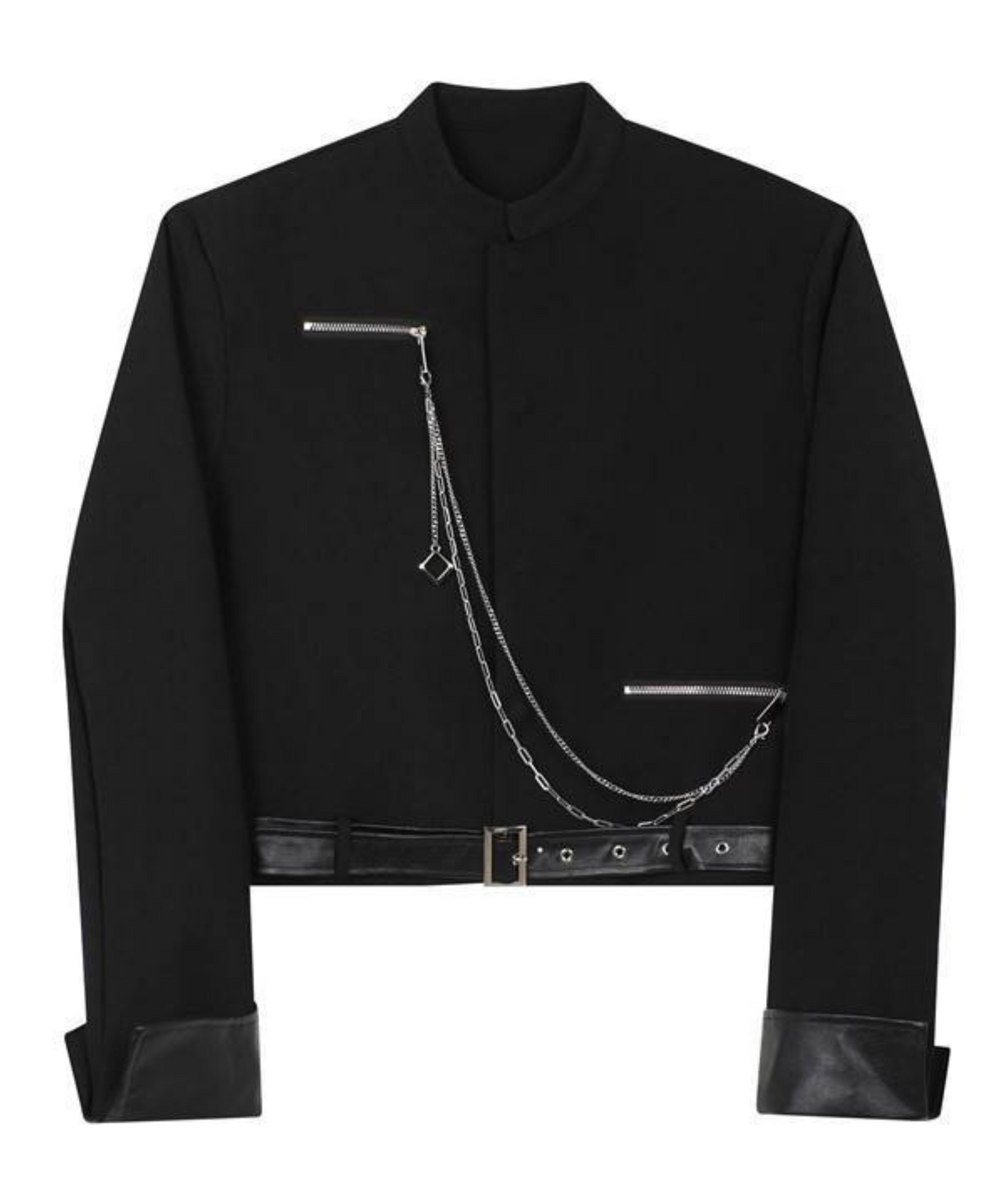 chain embellished short jacket EN1183