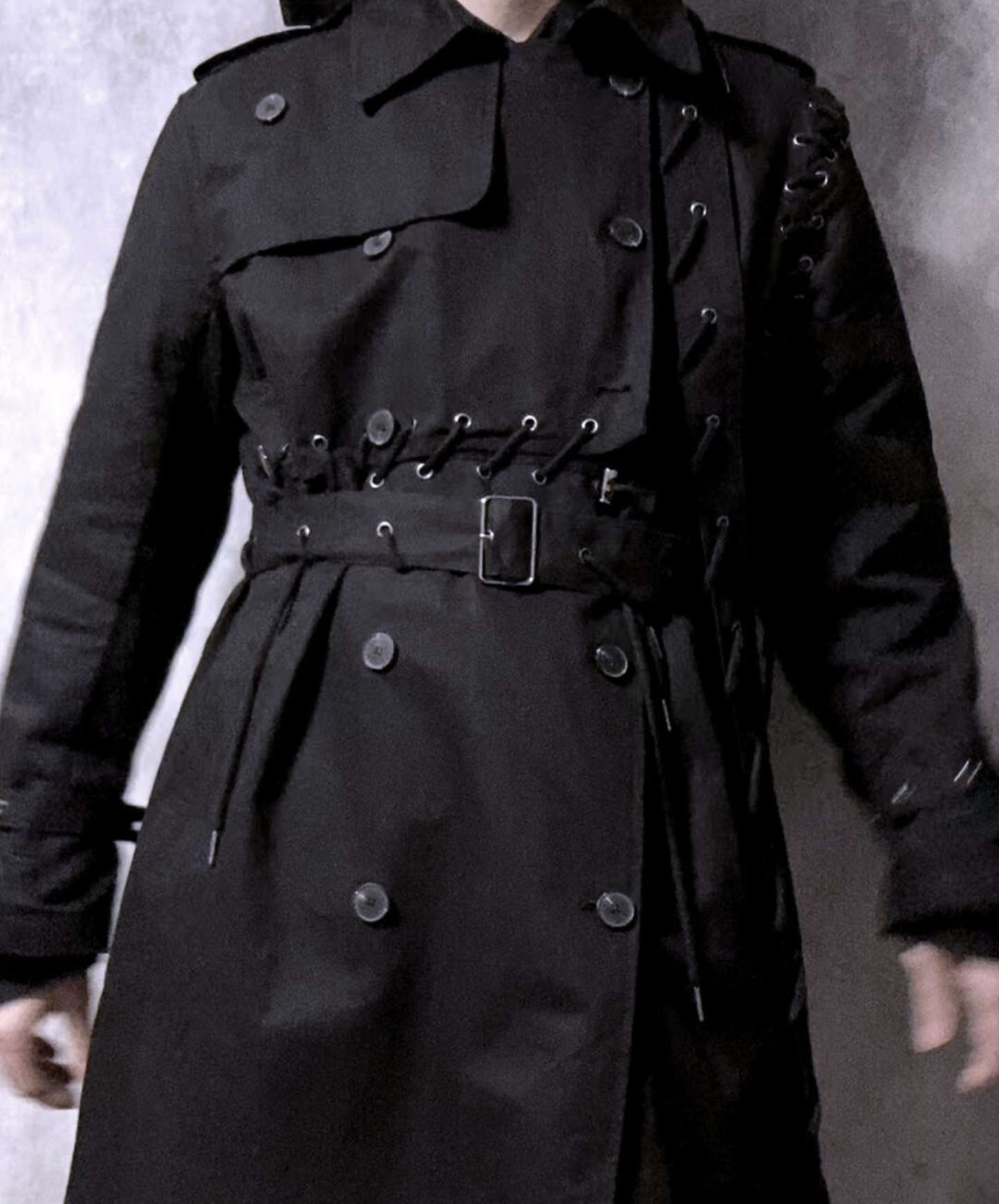 【style86】dark mode outfit set EN2632（coat + shirt + pants set）