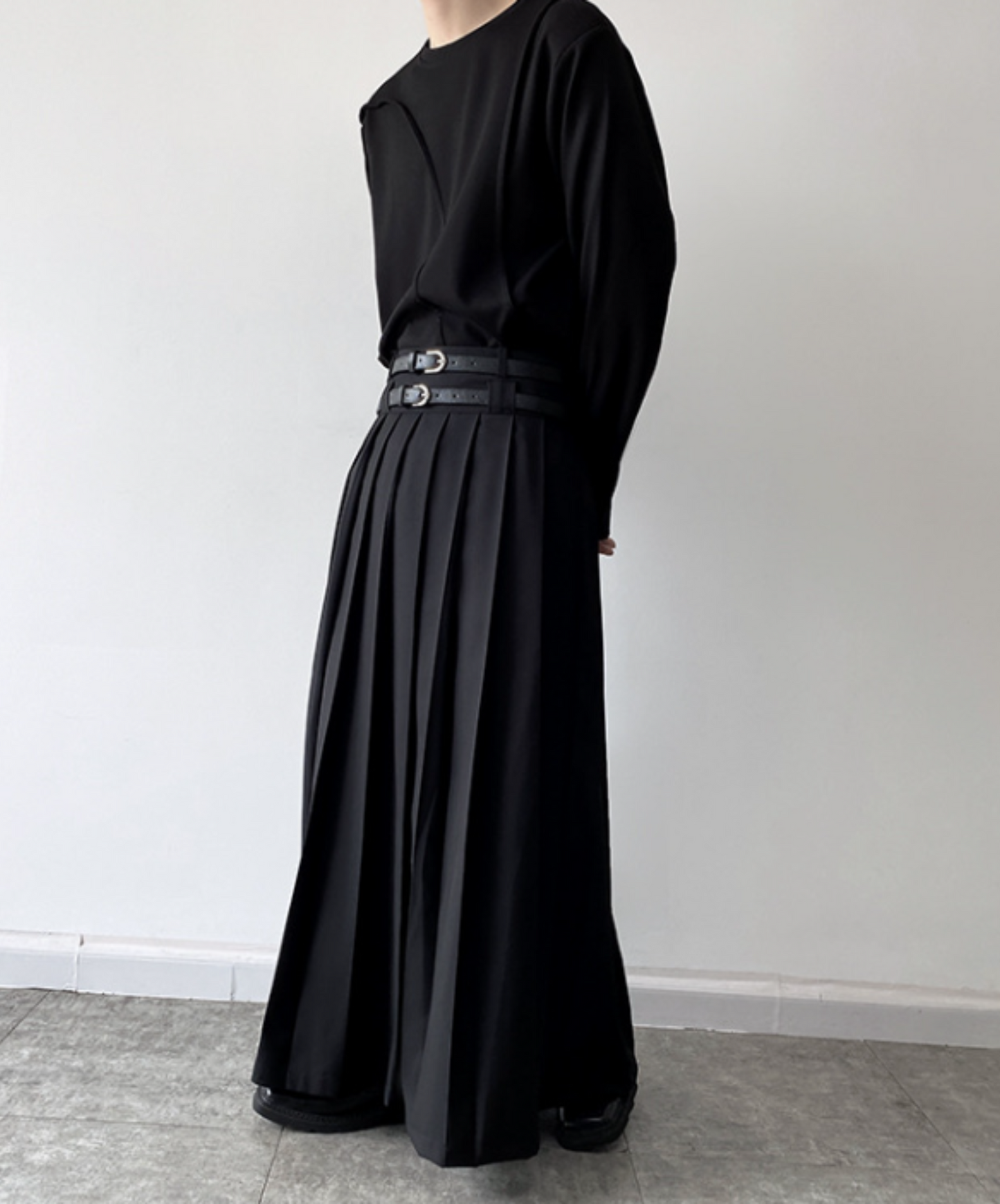 【style44】dark mode outfit set EN1442（sweater + skirt set）