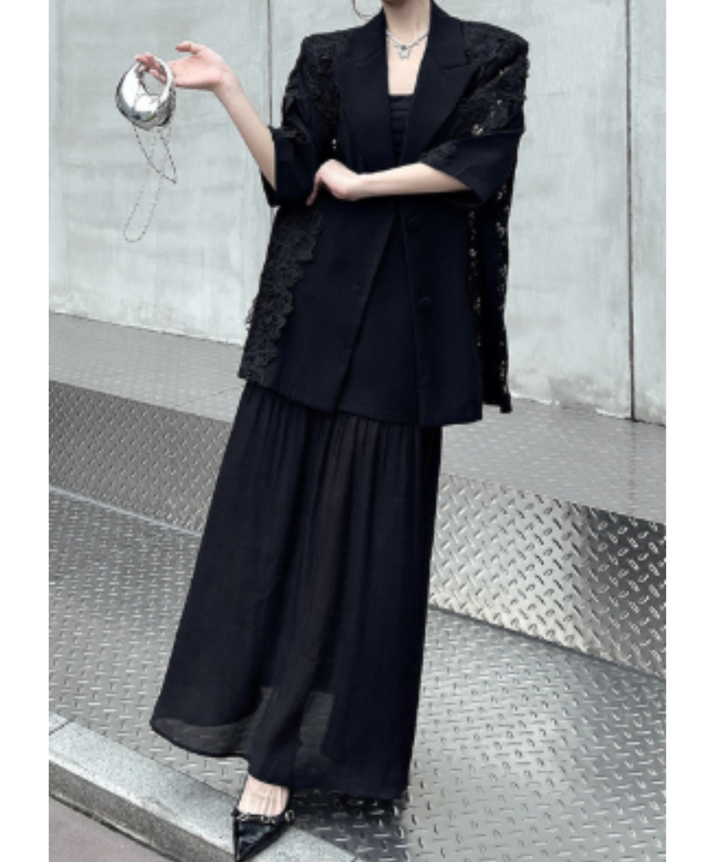 chemical lace embroidery jacket EN2918