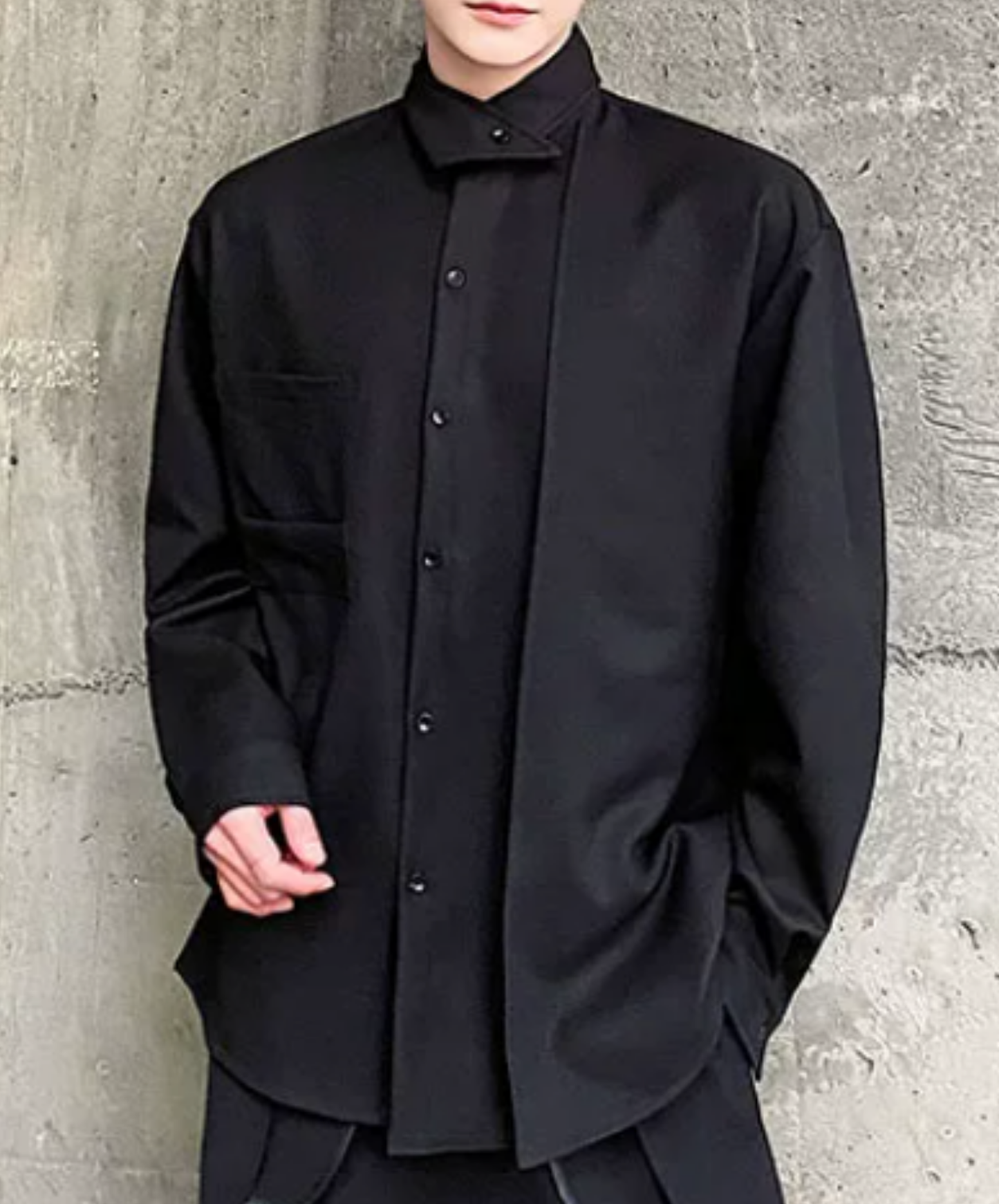 asymmetrical design, irregular shirt EN2863