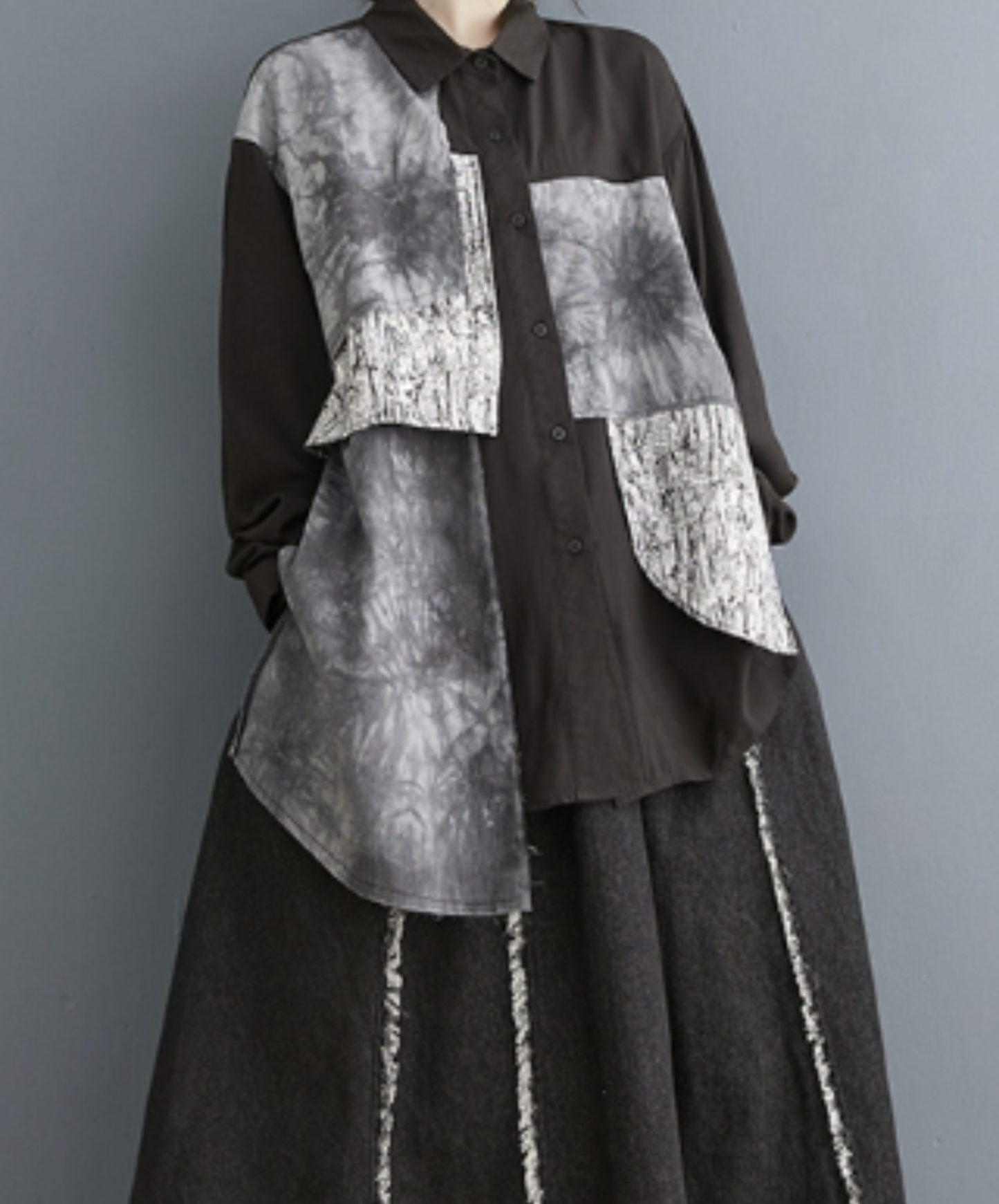 【style95】dark mode outfit set EN2869（jacket + shirt + pants set）