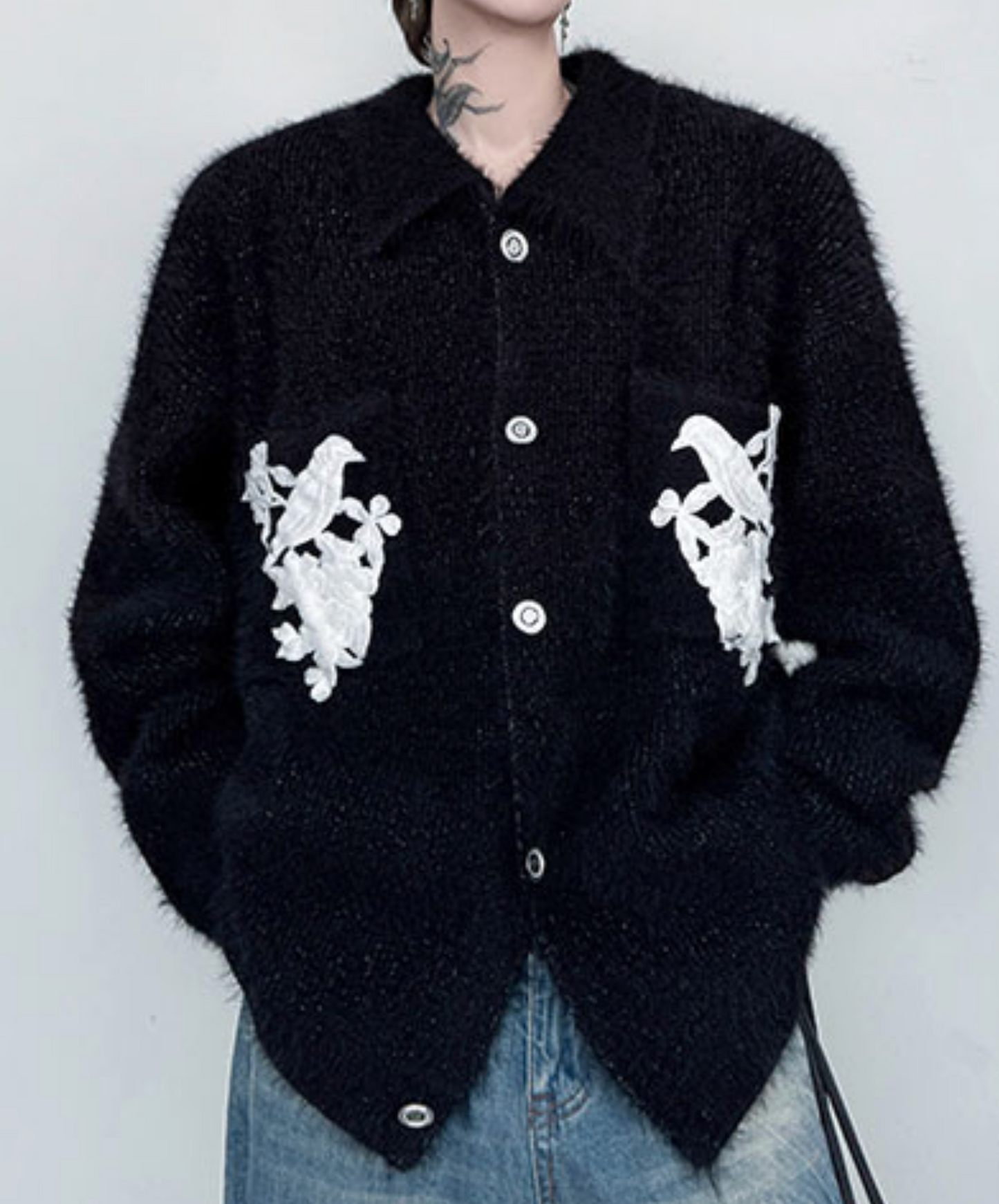 with embroidered pocket jacket EN2522