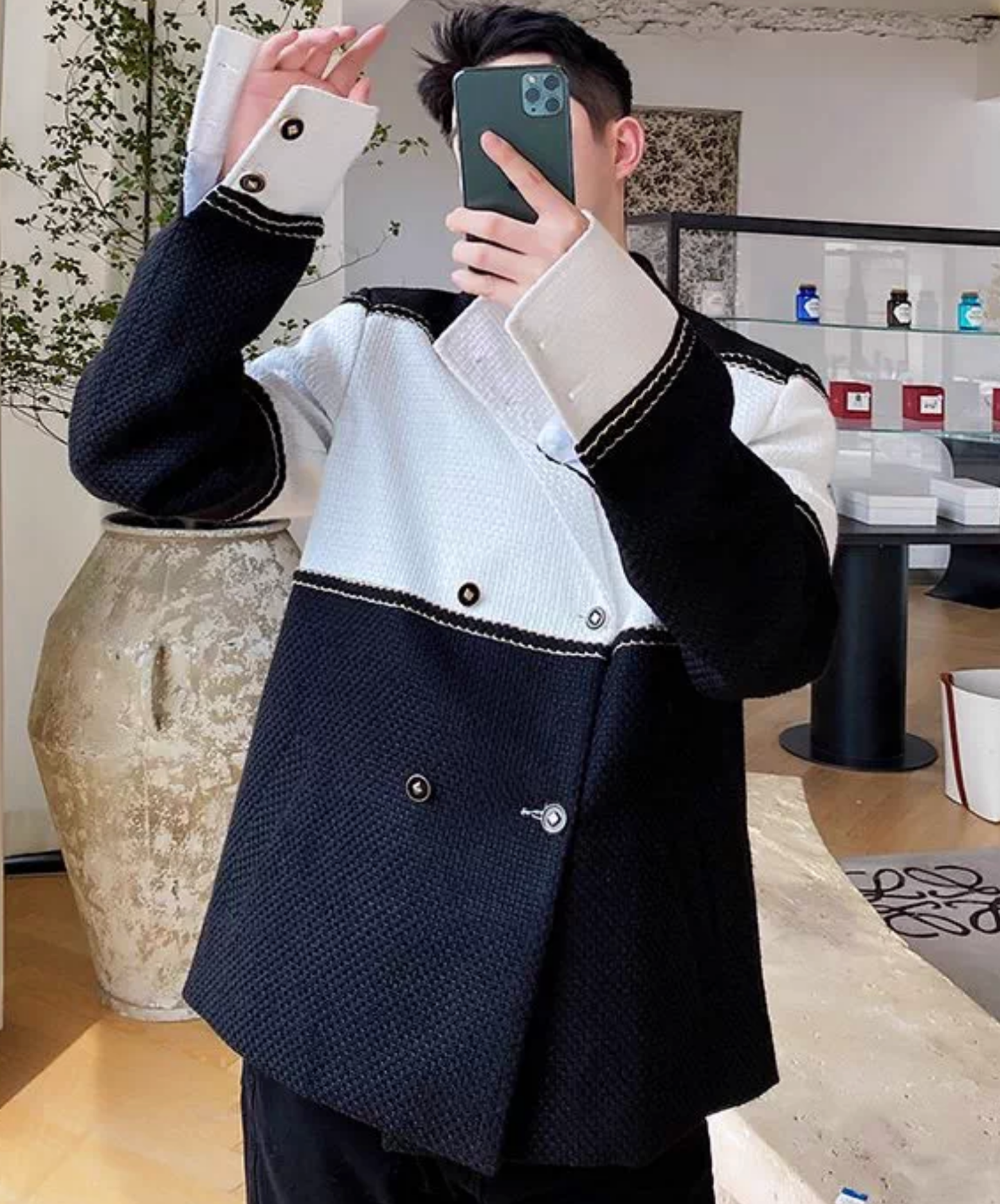 stylish patchwork casual jacket EN2813