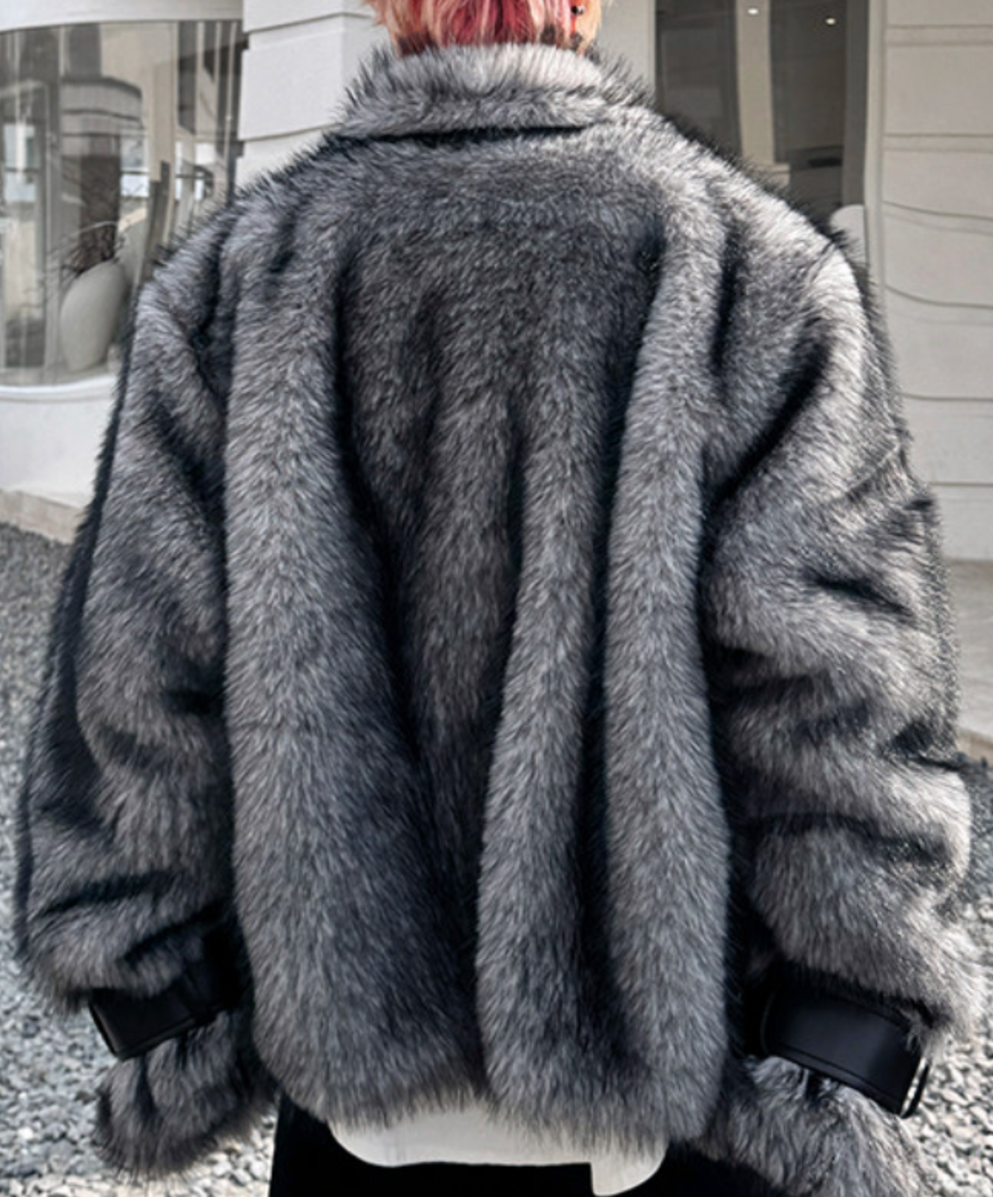 wolf-style fake fur jacket EN2618