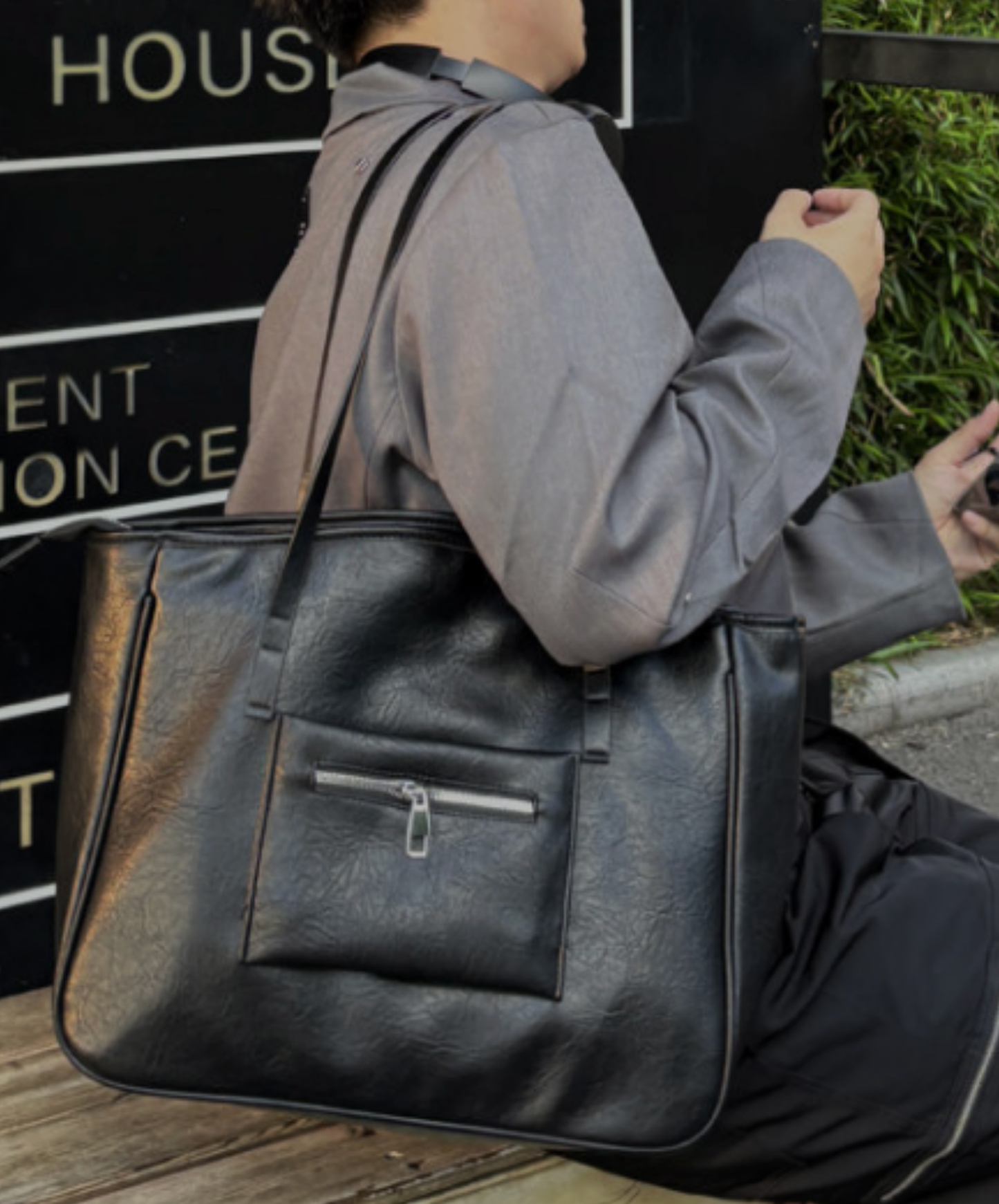 large capacity simple square bag EN2731