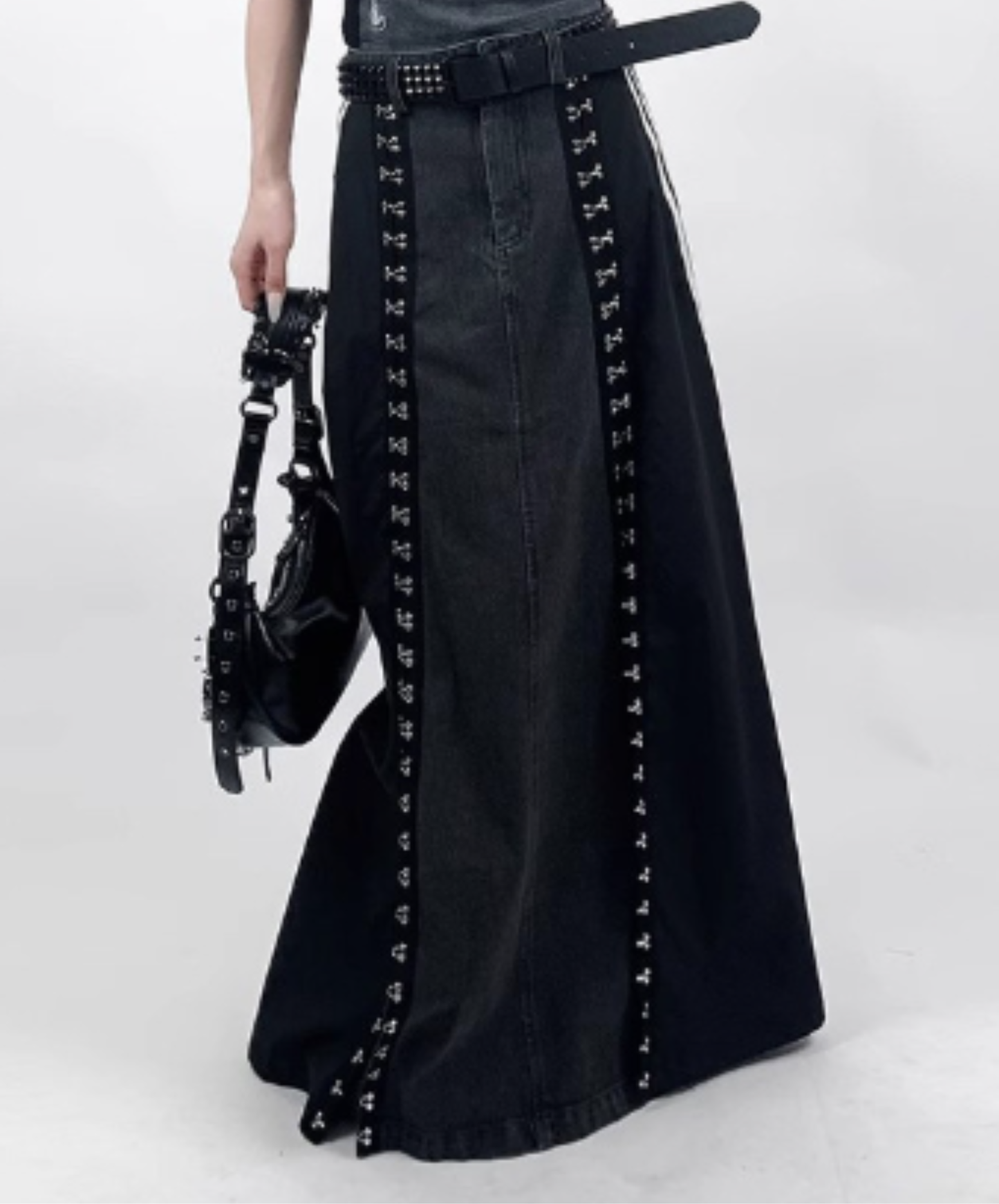 hook slit design long skirt EN2944