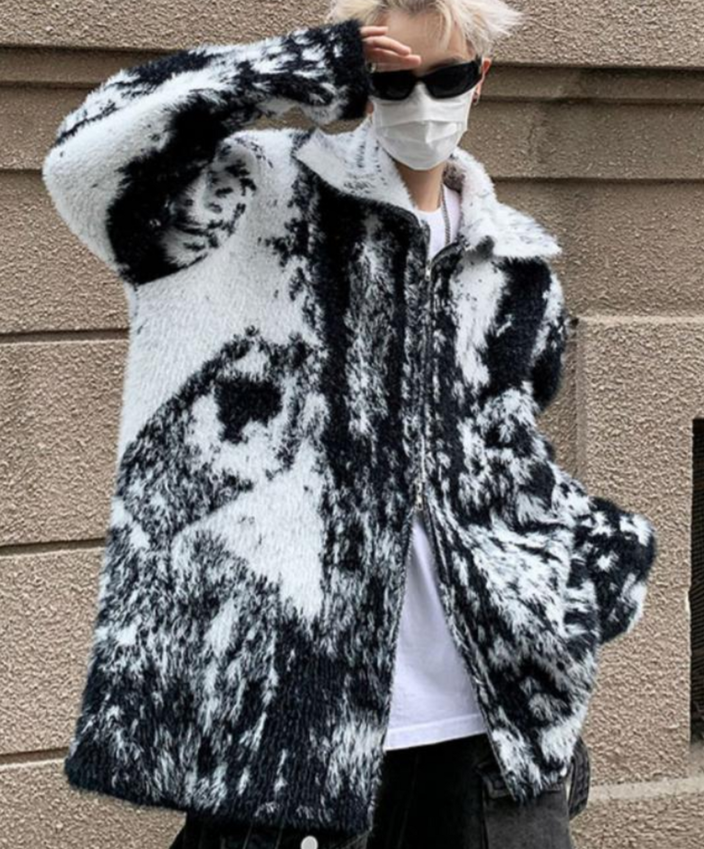 splash design mink style fur jacket EN1478