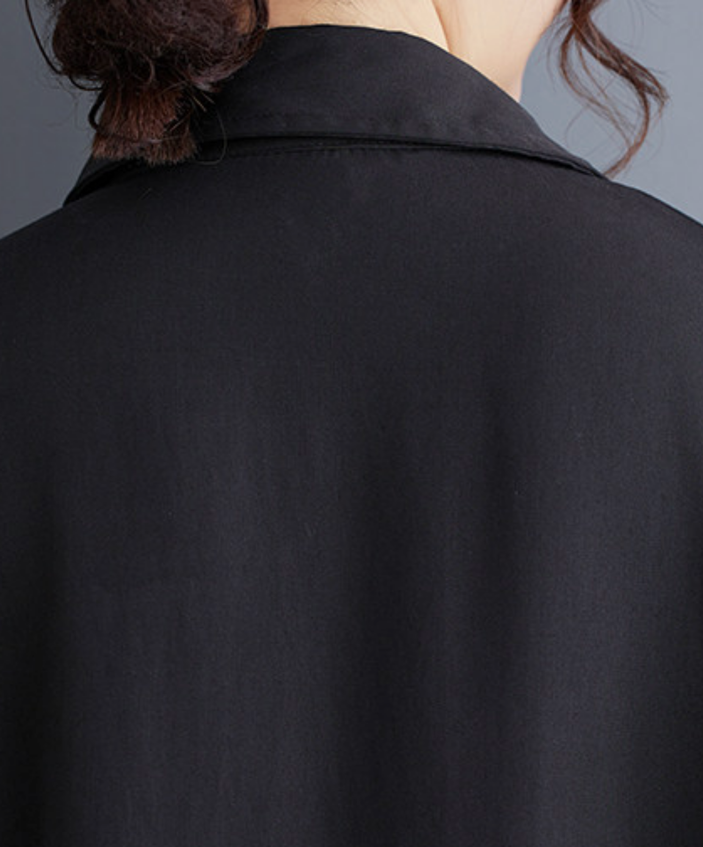 dark asymmetrical loose long shirt EN2702