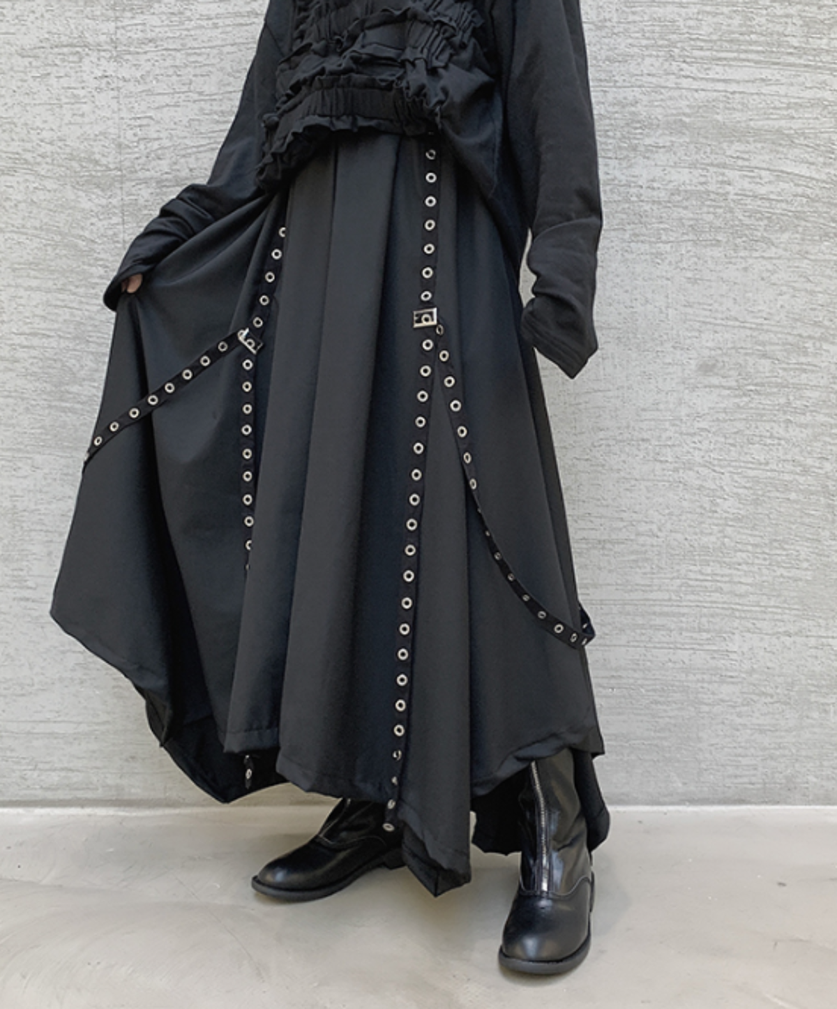 【style113】dark mode outfit set EN3294（jacket + shirt + pants set）