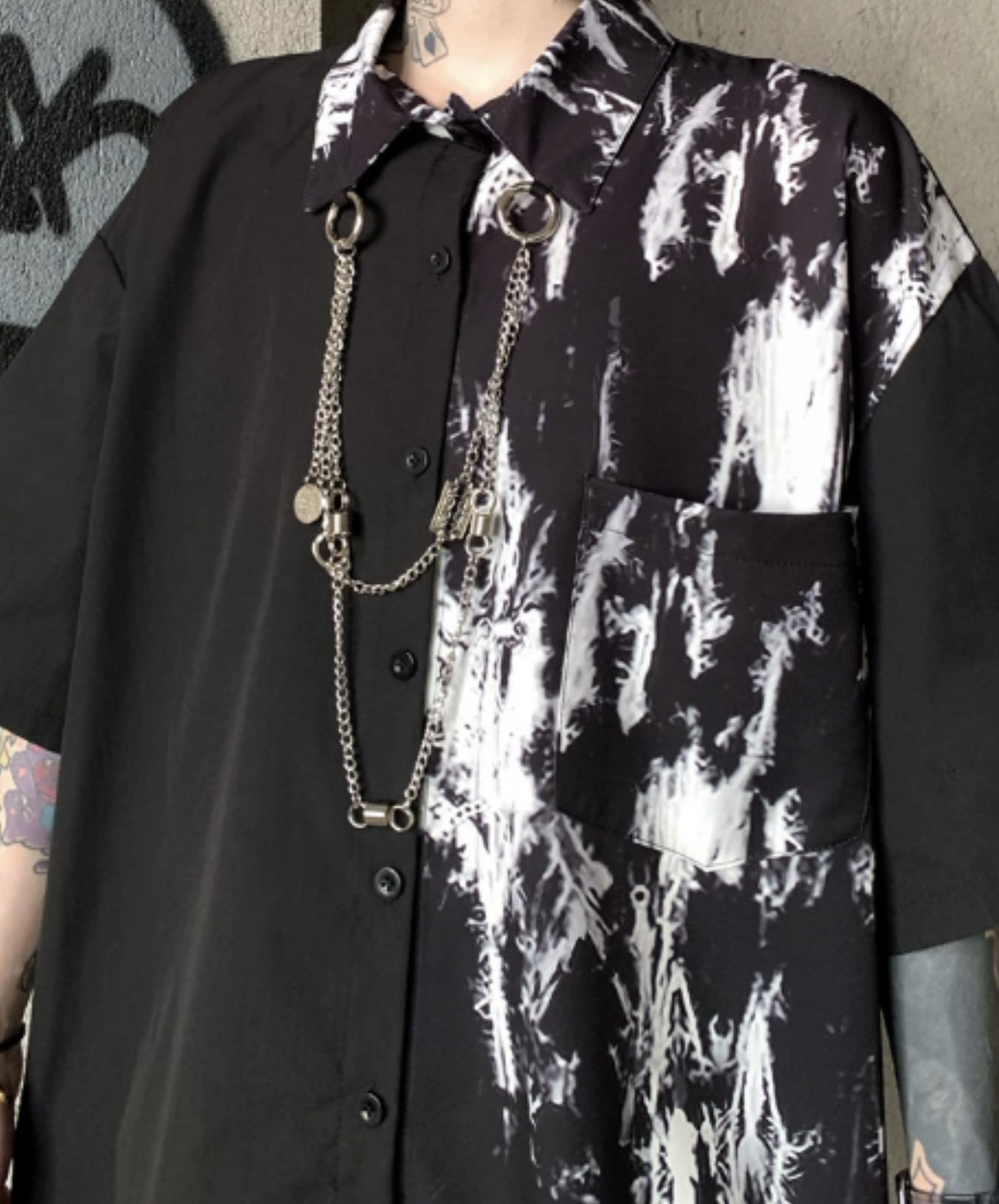 【style107】dark mode outfit set EN3136（jacket + shirt + pants set）