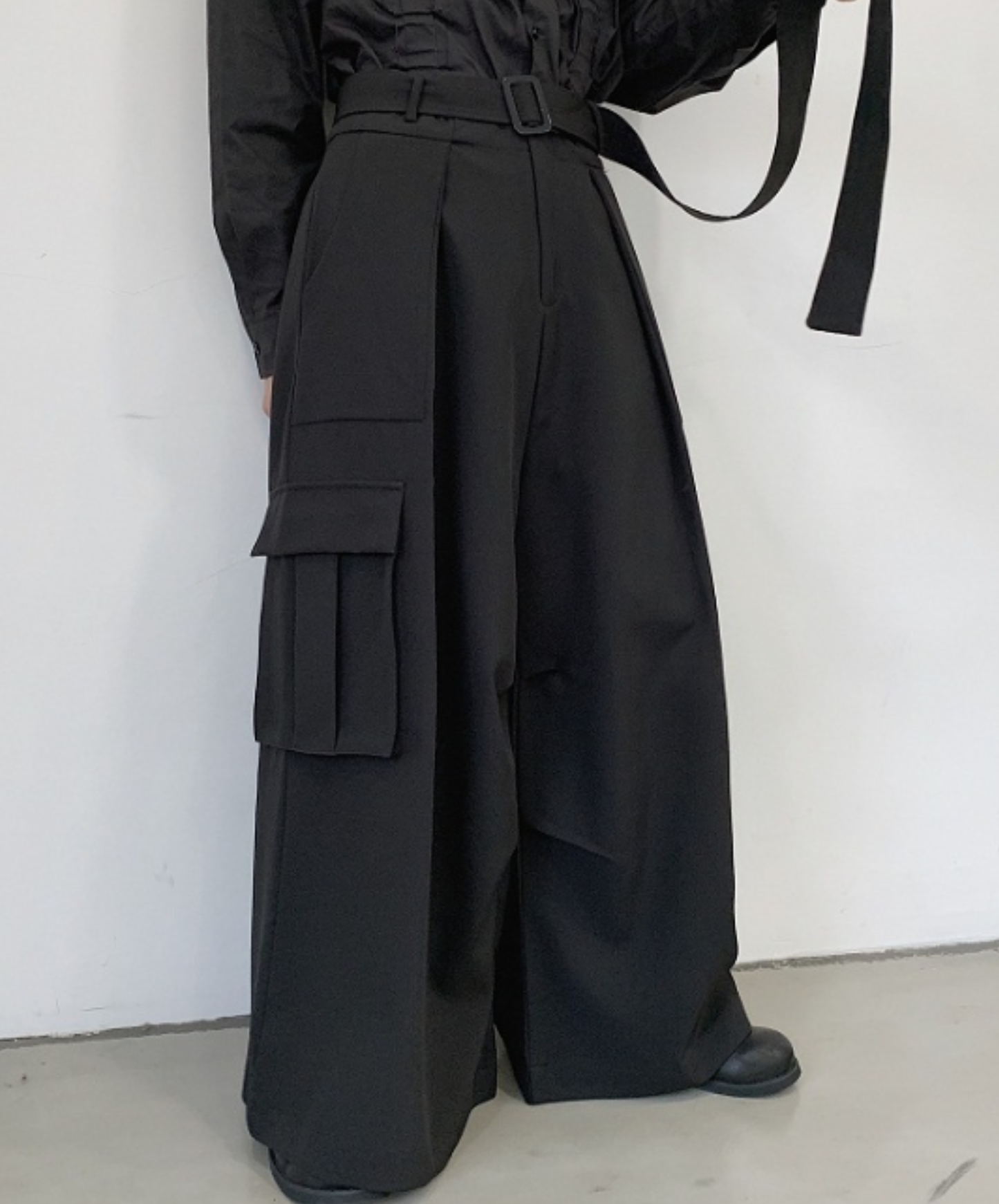 【style82】dark mode outfit set EN2553（jacket + shirt + pants set）