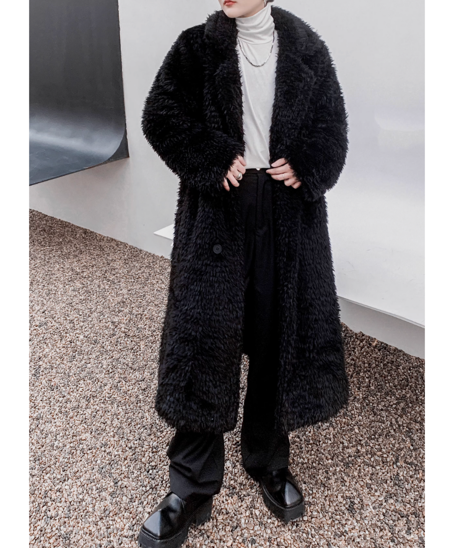 mid-length cotton-filled coat EN2612